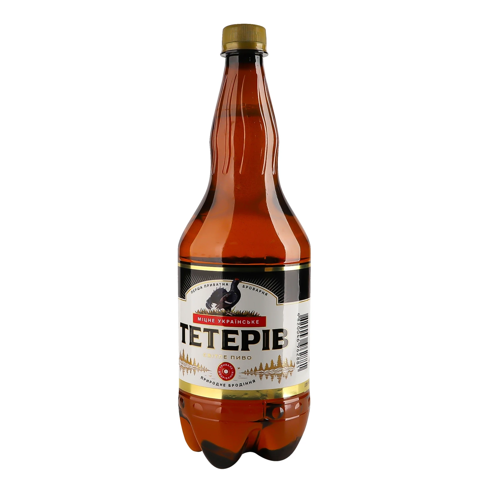 Пиво Тетерів Міцне українське світле фільтроване пастеризоване 7% 1.2л Фото №:2