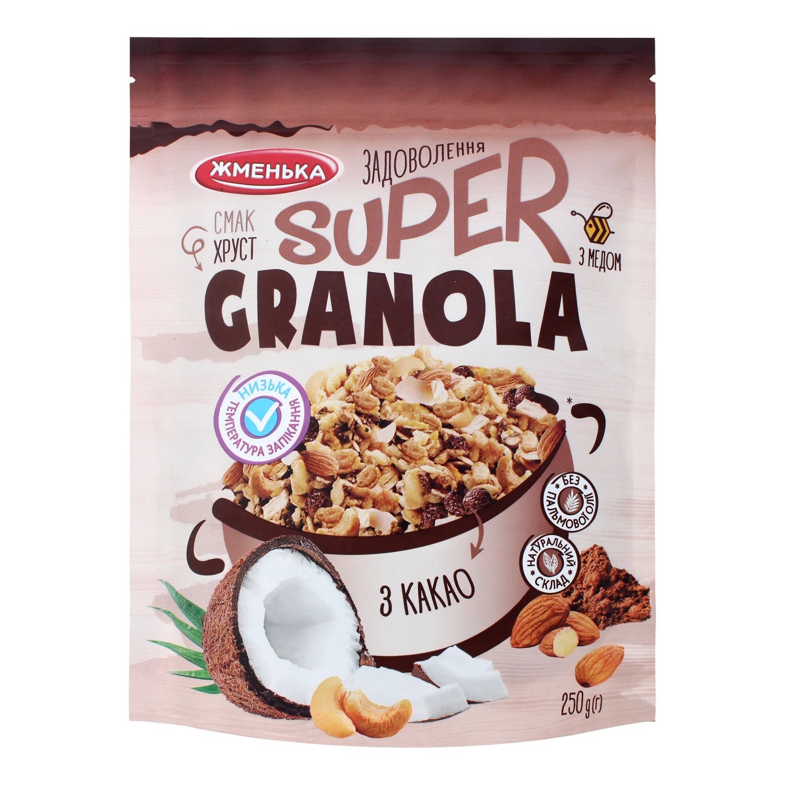 Гранола Жменька з какао 250г Фото №:1