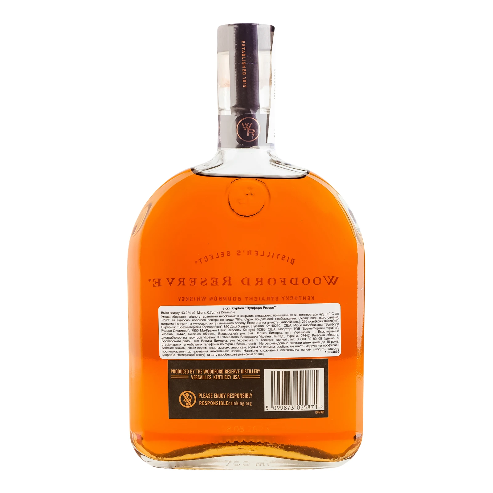 Віскі Woodford Reserve Distiller's Select 43.2% 0.7л Фото №:2