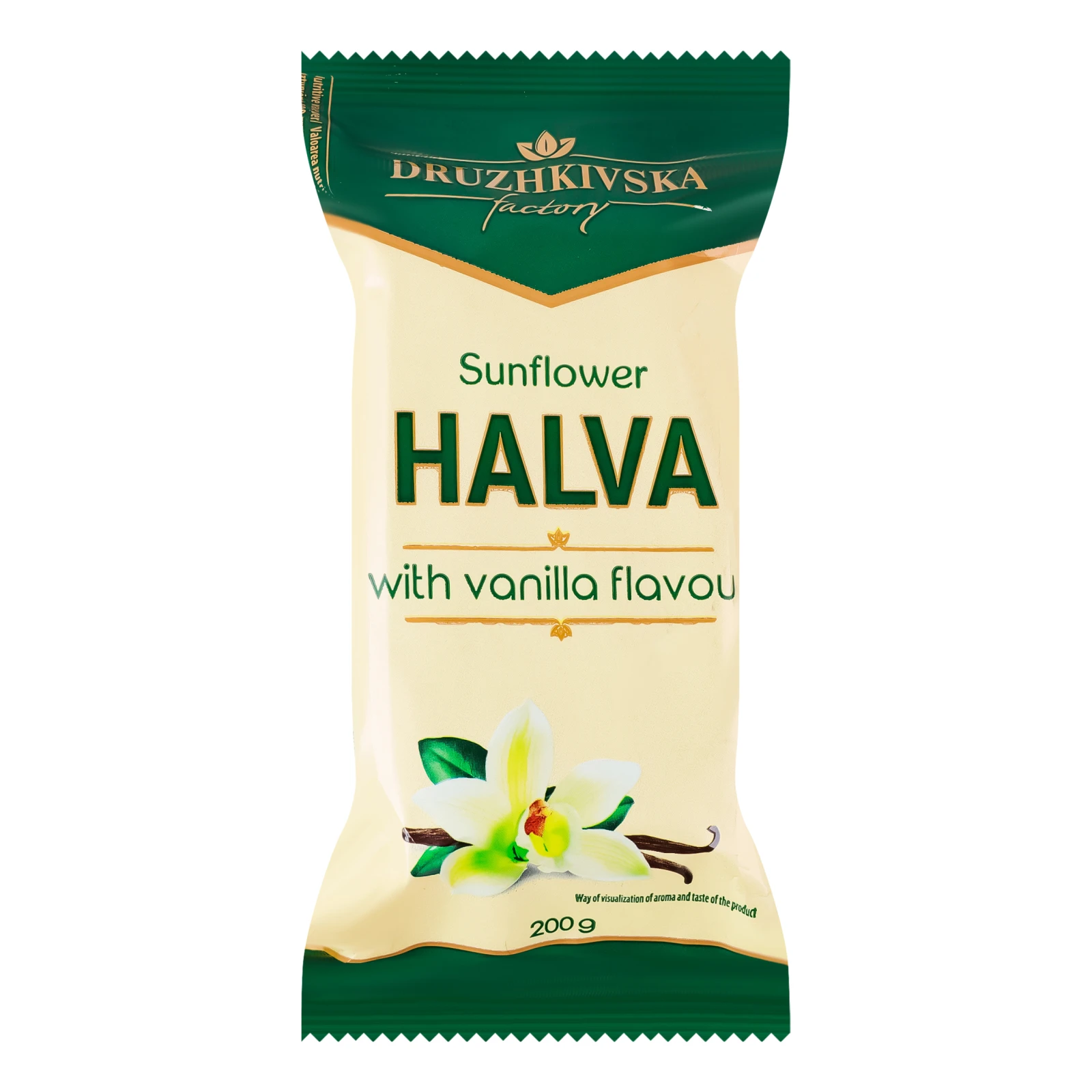 Халва Дружківська соняшникова з ароматом ванілі 200г Фото №:1
