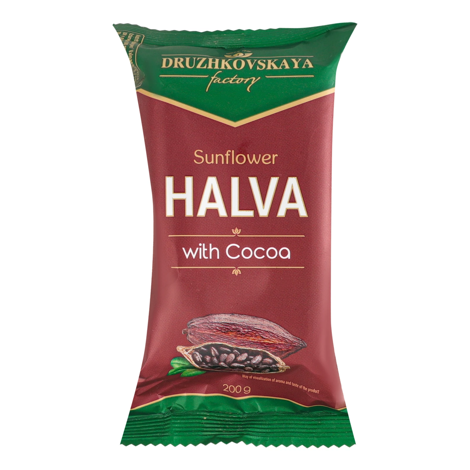 Халва Дружківська соняшникова з какао 200г Фото №:1
