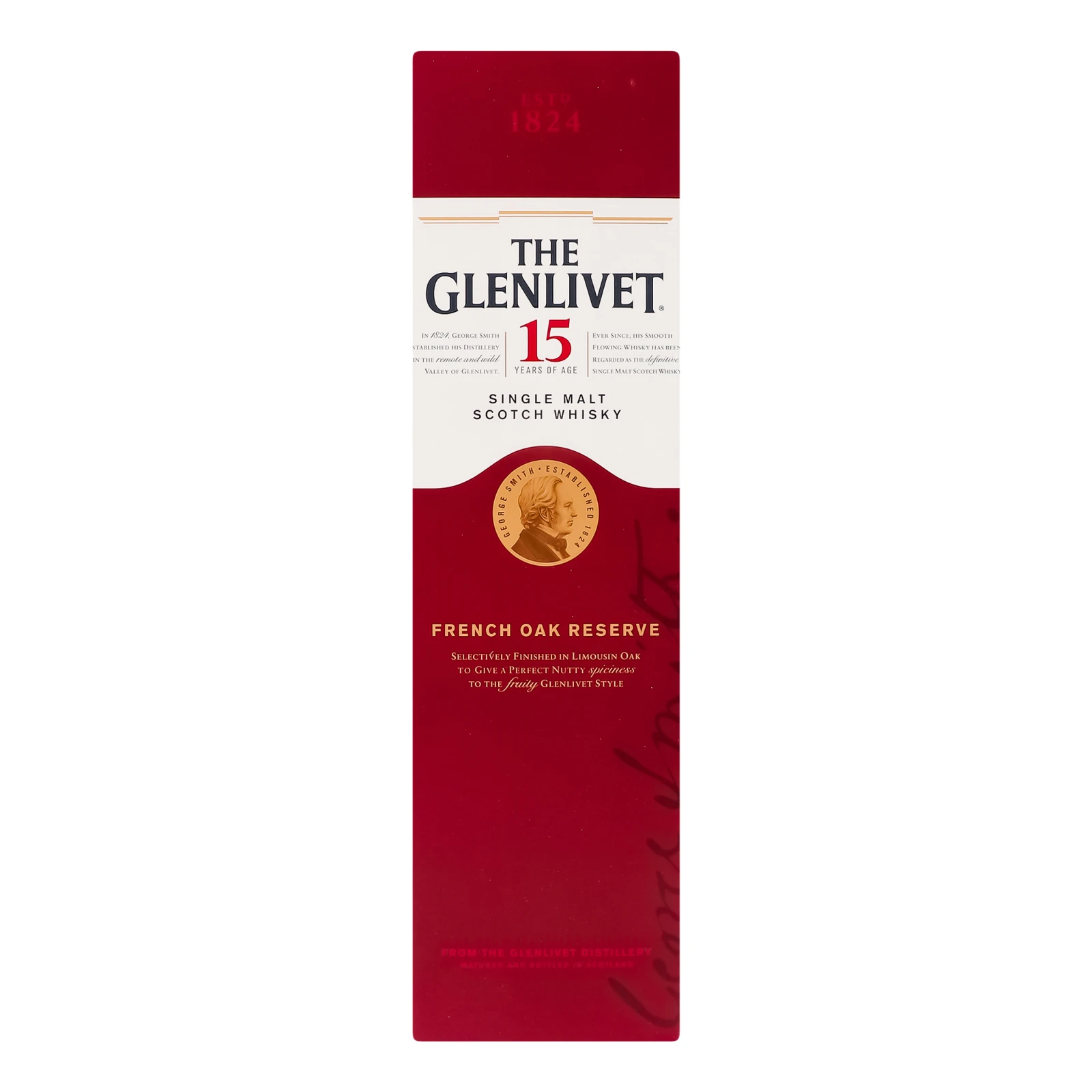 Віскі The Glenlivet 15YO шотландське односолодове 40% 0.7л Фото №:1