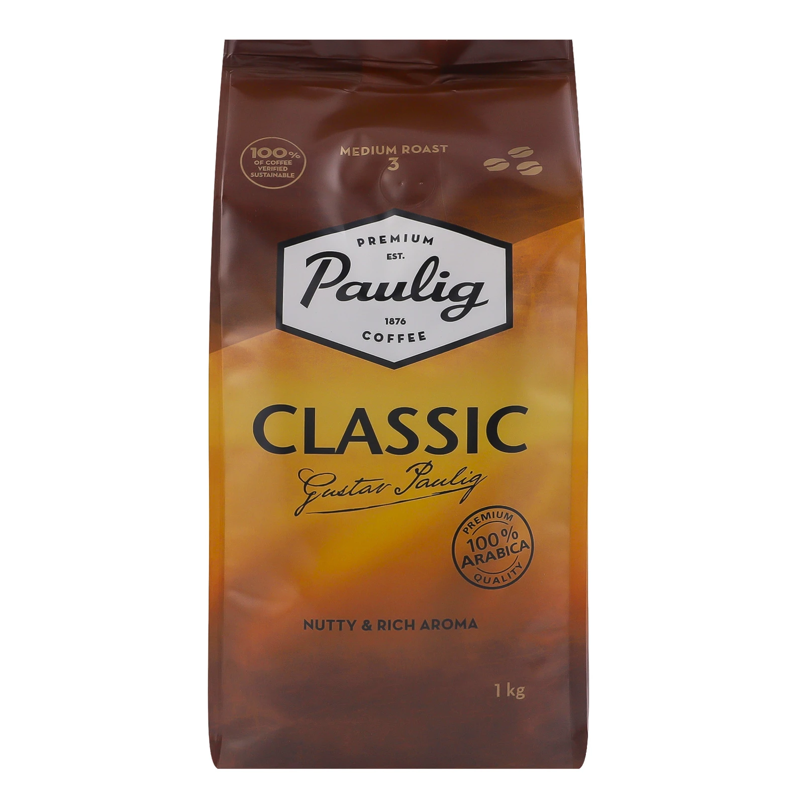 Кава Paulig Classic натуральна в зернах 1кг Фото №:1