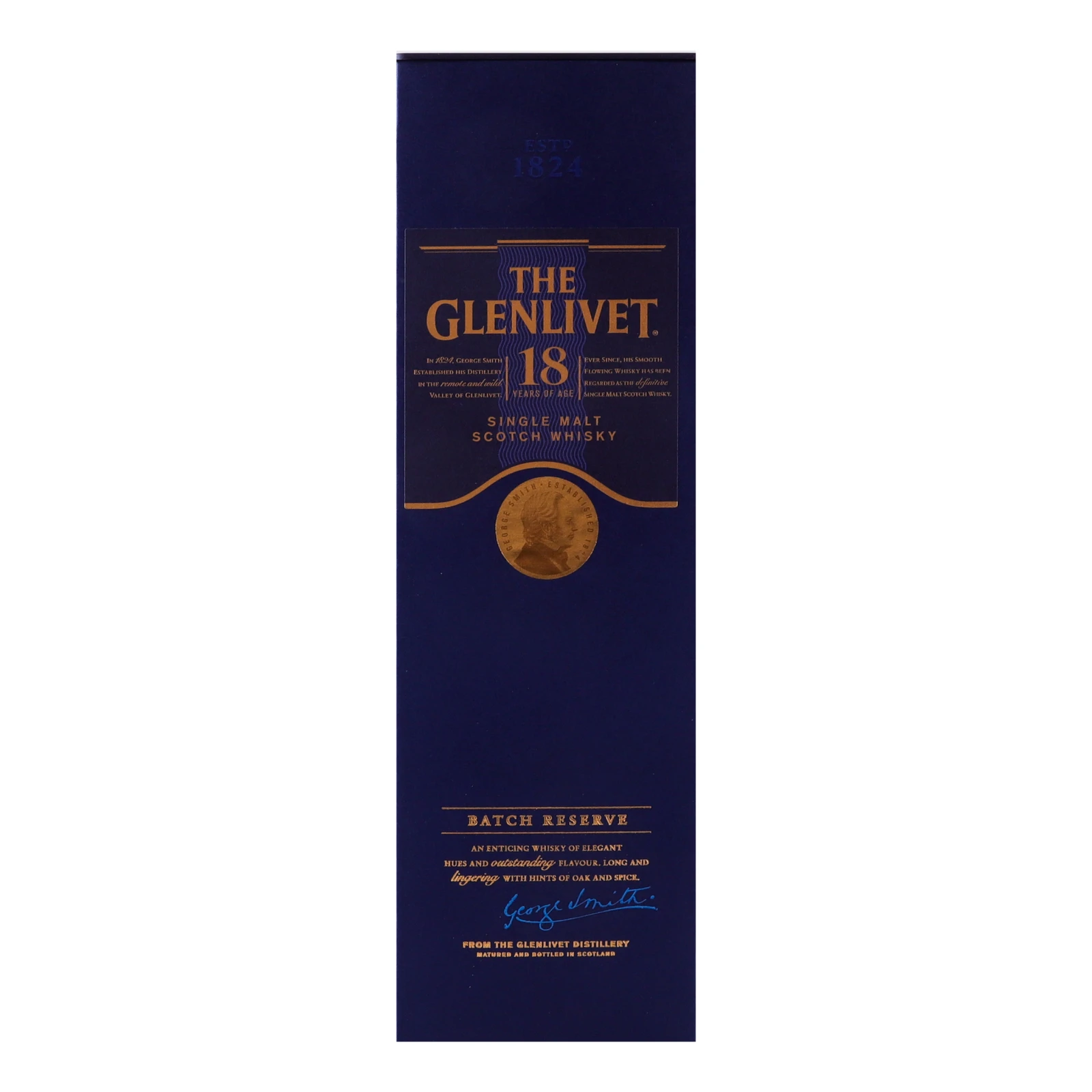 Віскі The Glenlivet 18YO шотландське односолодове 40% 0.7л Фото №:1