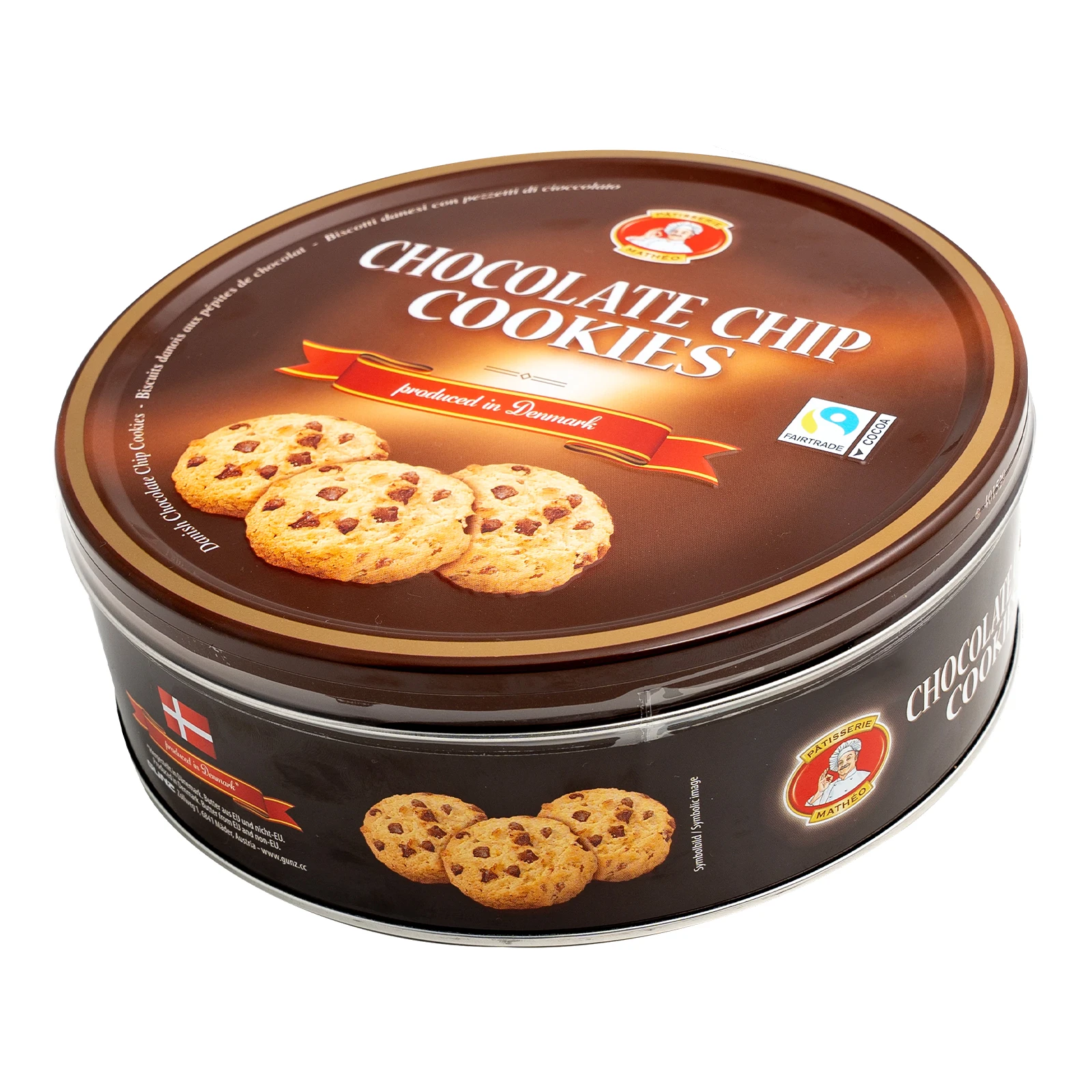 Печиво Matheo Patisserie з шоколадними краплями 454г Фото №:1