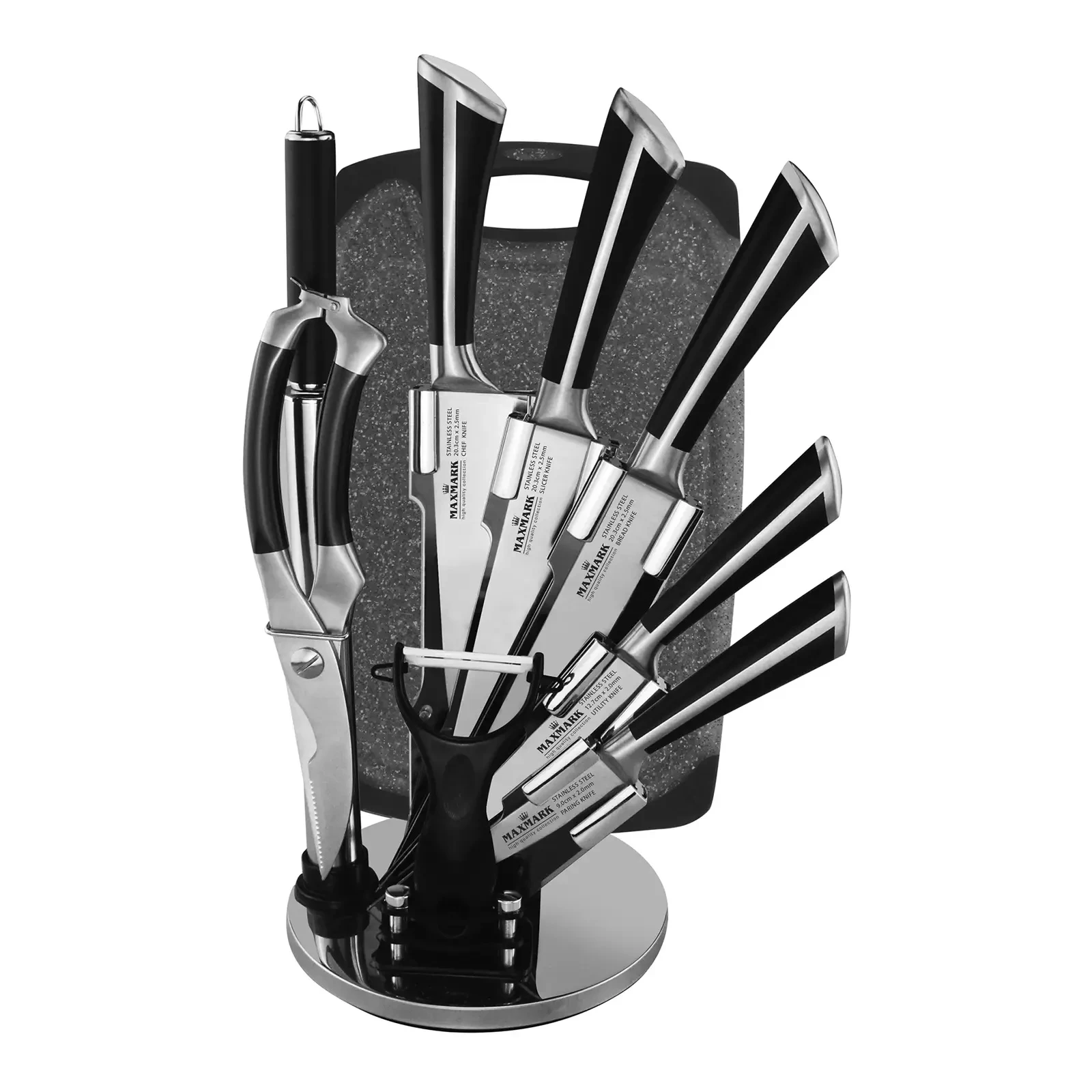 Набір ножів Maxmark 10предметів на пластиковій підставці МК-К01 Фото №:1