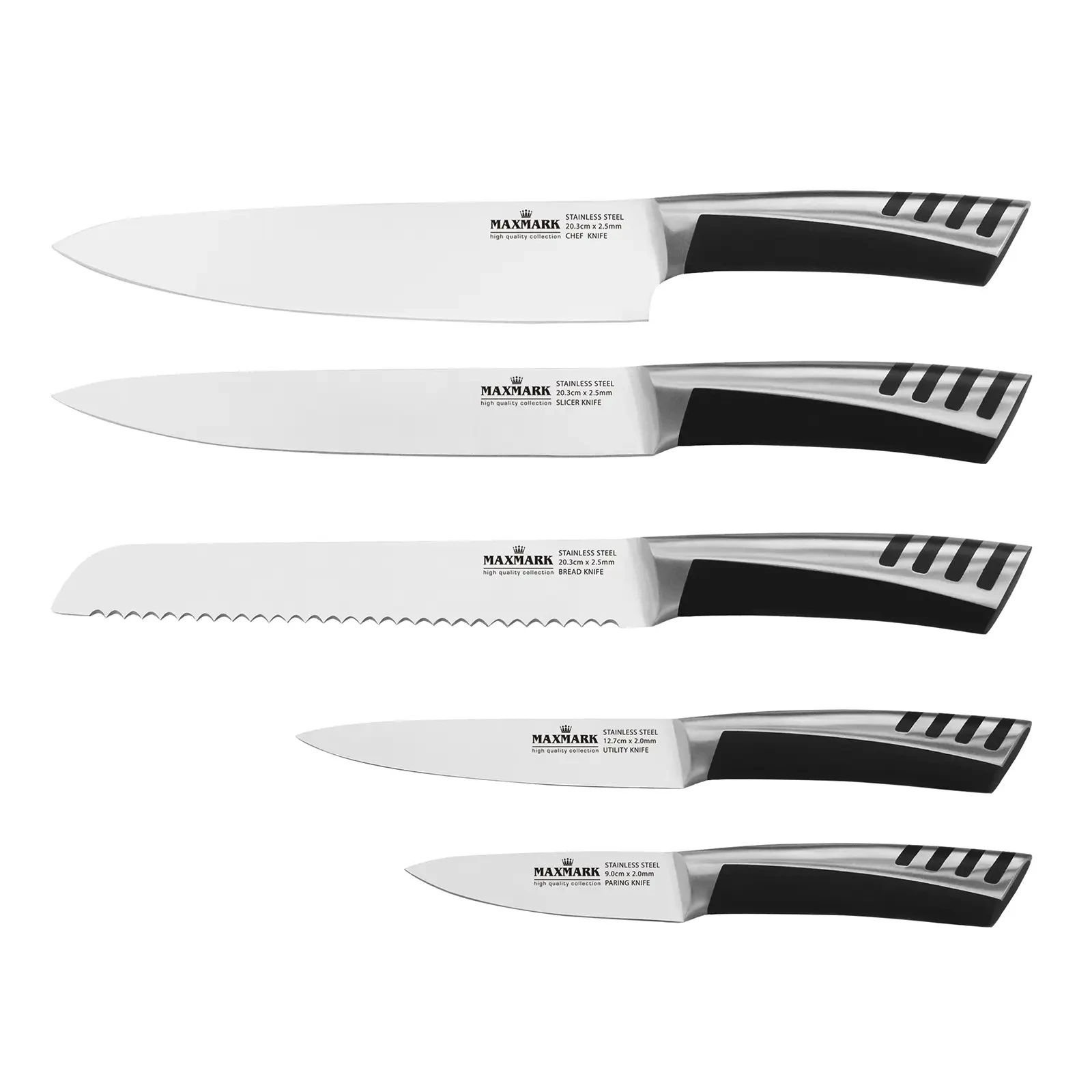 Набір ножів Maxmark 6предметів на пластиковій колоді МК-К06 Фото №:1
