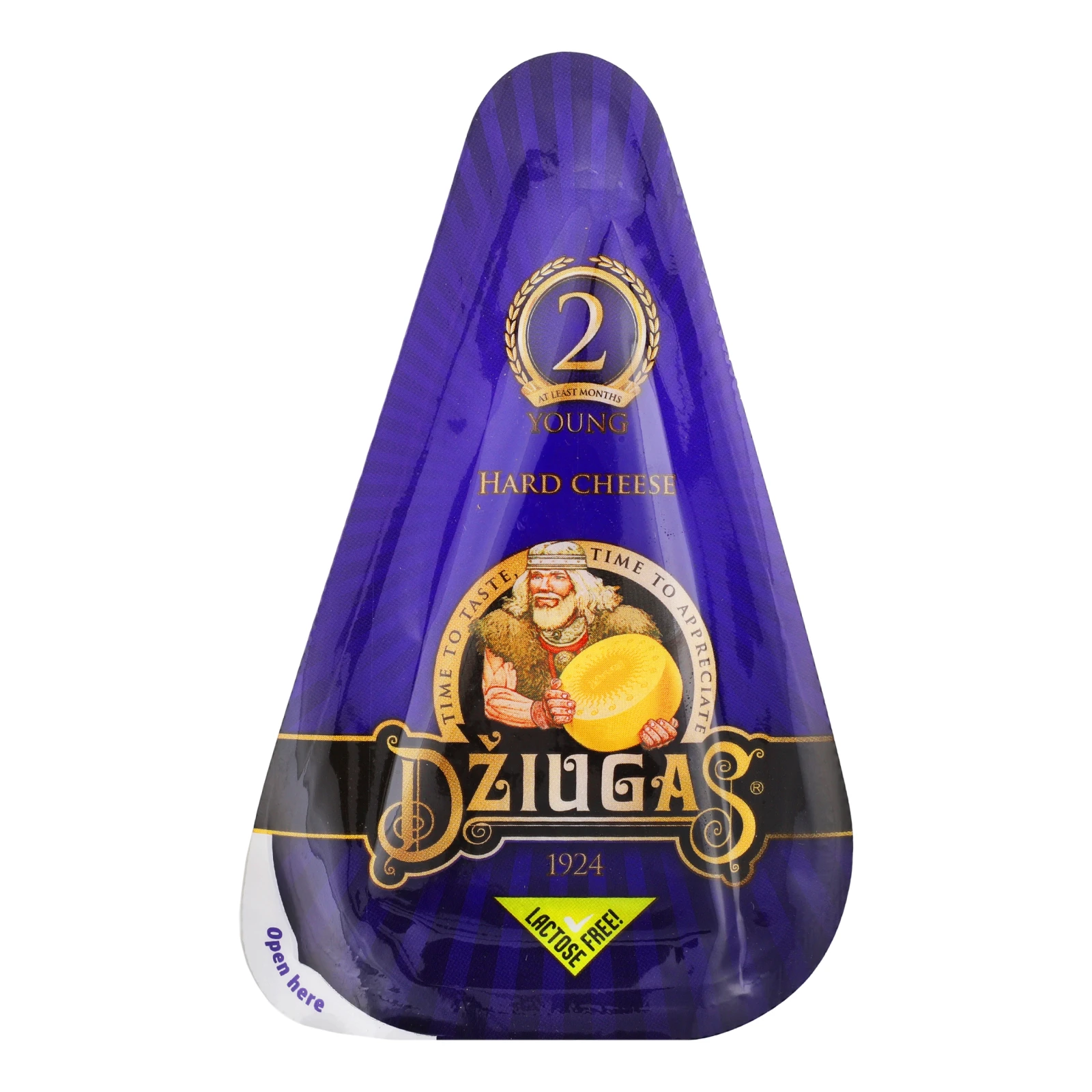 Сир Dziugas твердий безлактозний 2 місяці 40% 180г Фото №:1