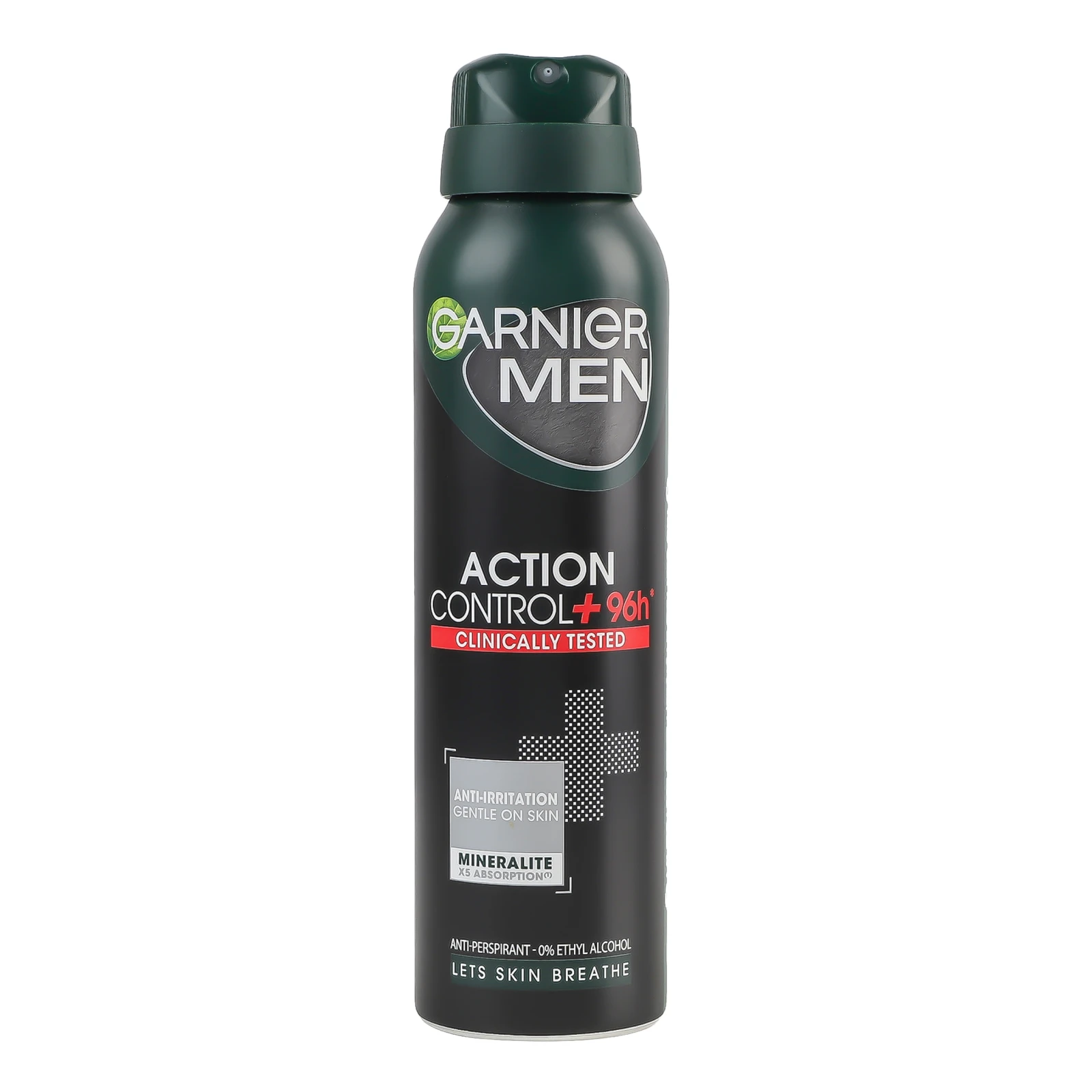 Дезодорант-антиперспірант Garnier Men Action Сontrol+ Максимальна ефективність 150мл Фото навігації №:1