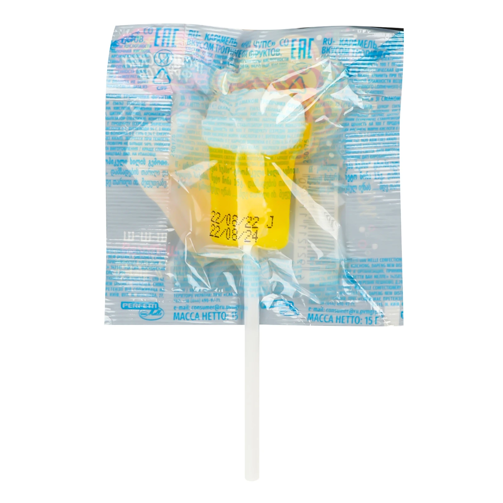 Карамель Chupa Chups зi смаком тропiчних фруктiв 15г Фото №:2