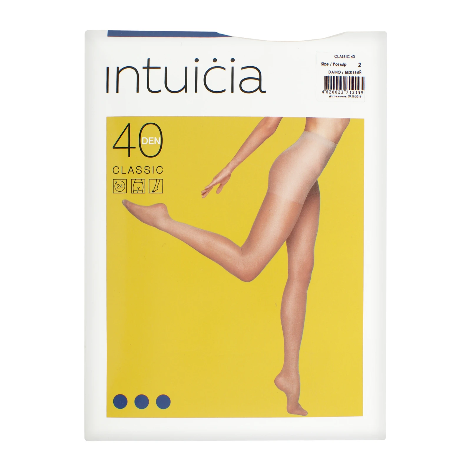 Колготи ІНТУІЦІЯ CLASSIC 40 DAINO 2 Фото №:1