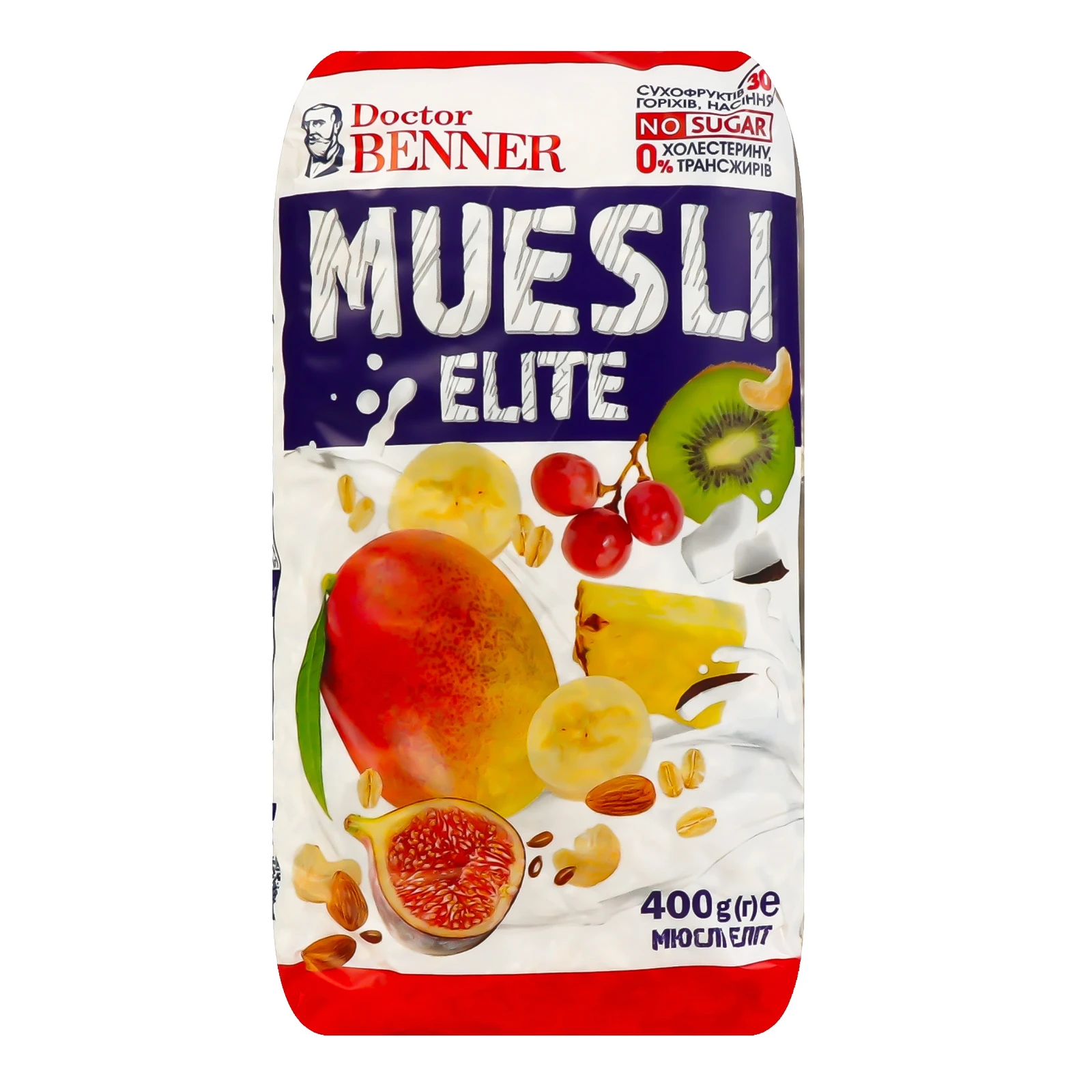 Мюслі Doctor Benner Еліт 400г Фото №:1