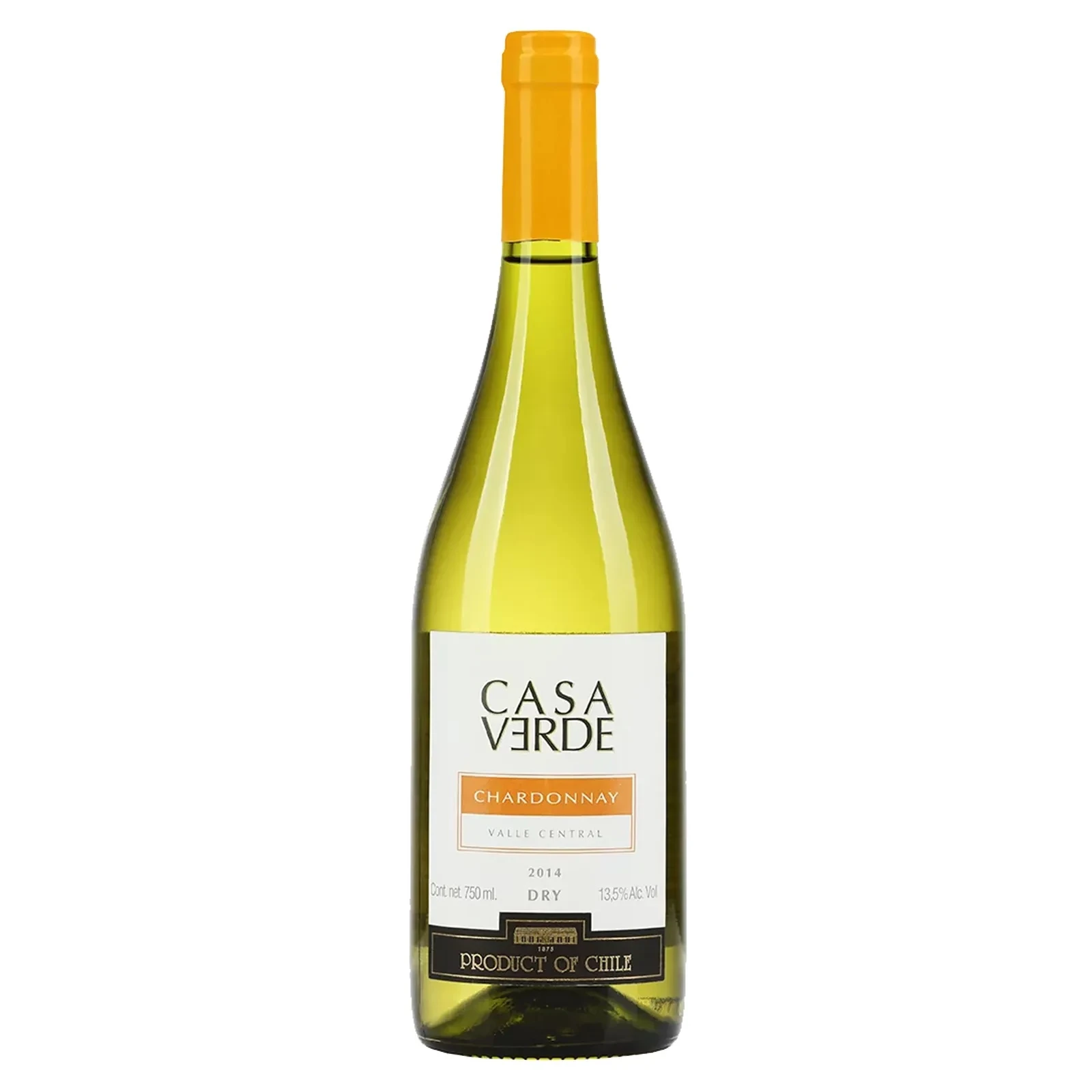Вино Casa Verde Chardonnay біле сухе 13% 0.75л Фото навігації №:1