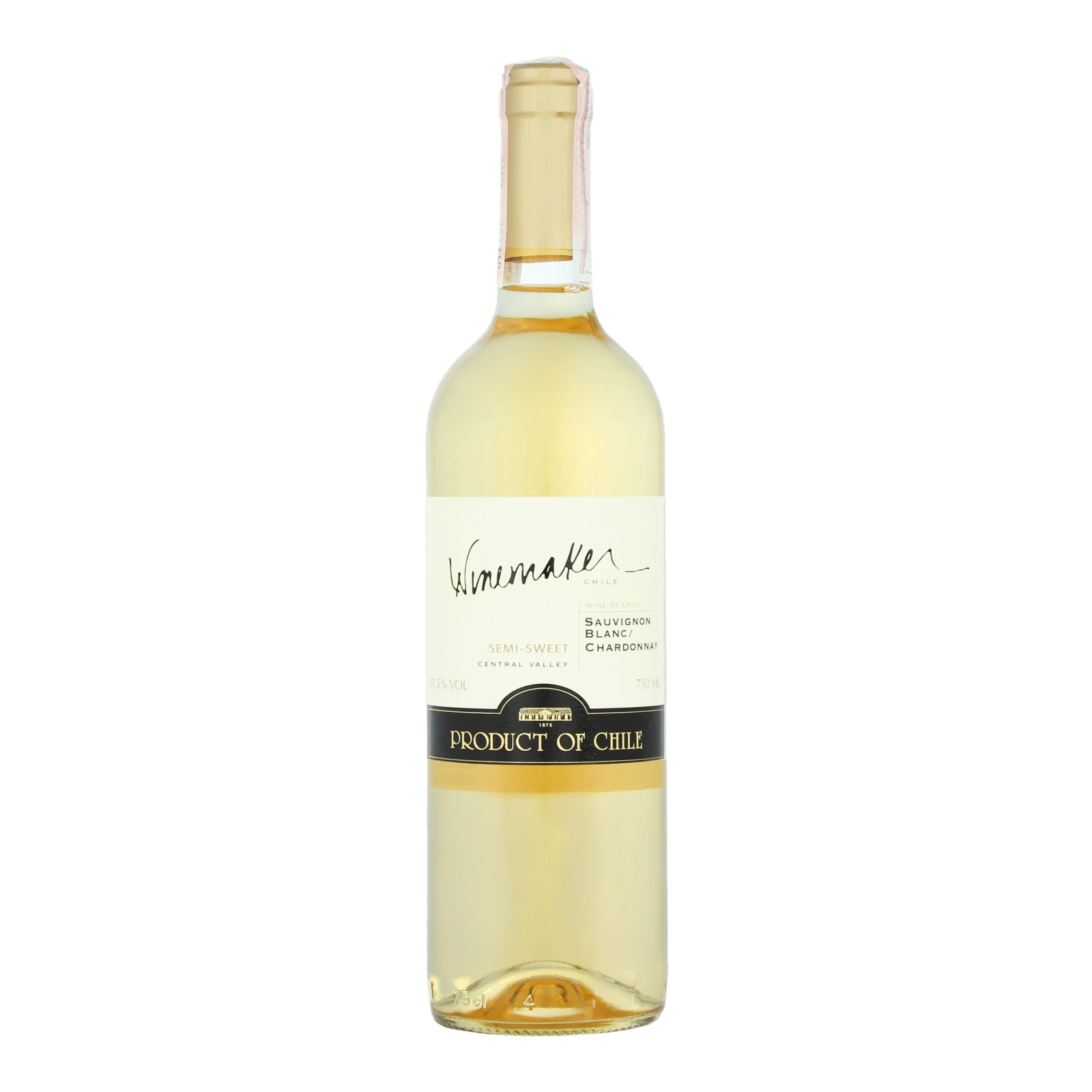 Вино Winemaker Sauvignon Blanc Chardonnay 0,75л бiле сухе Чилi Фото №:1