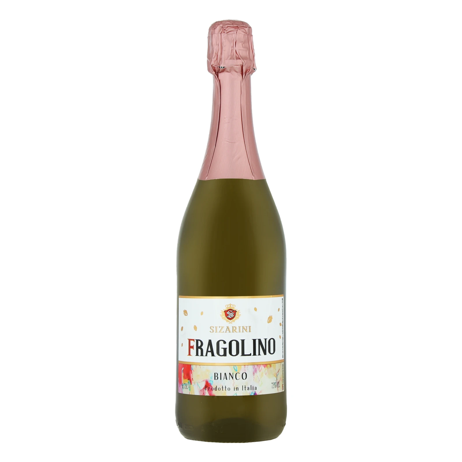 Вино ігристе Sizarini Fragolino біле солодке 7.5% 0.75л