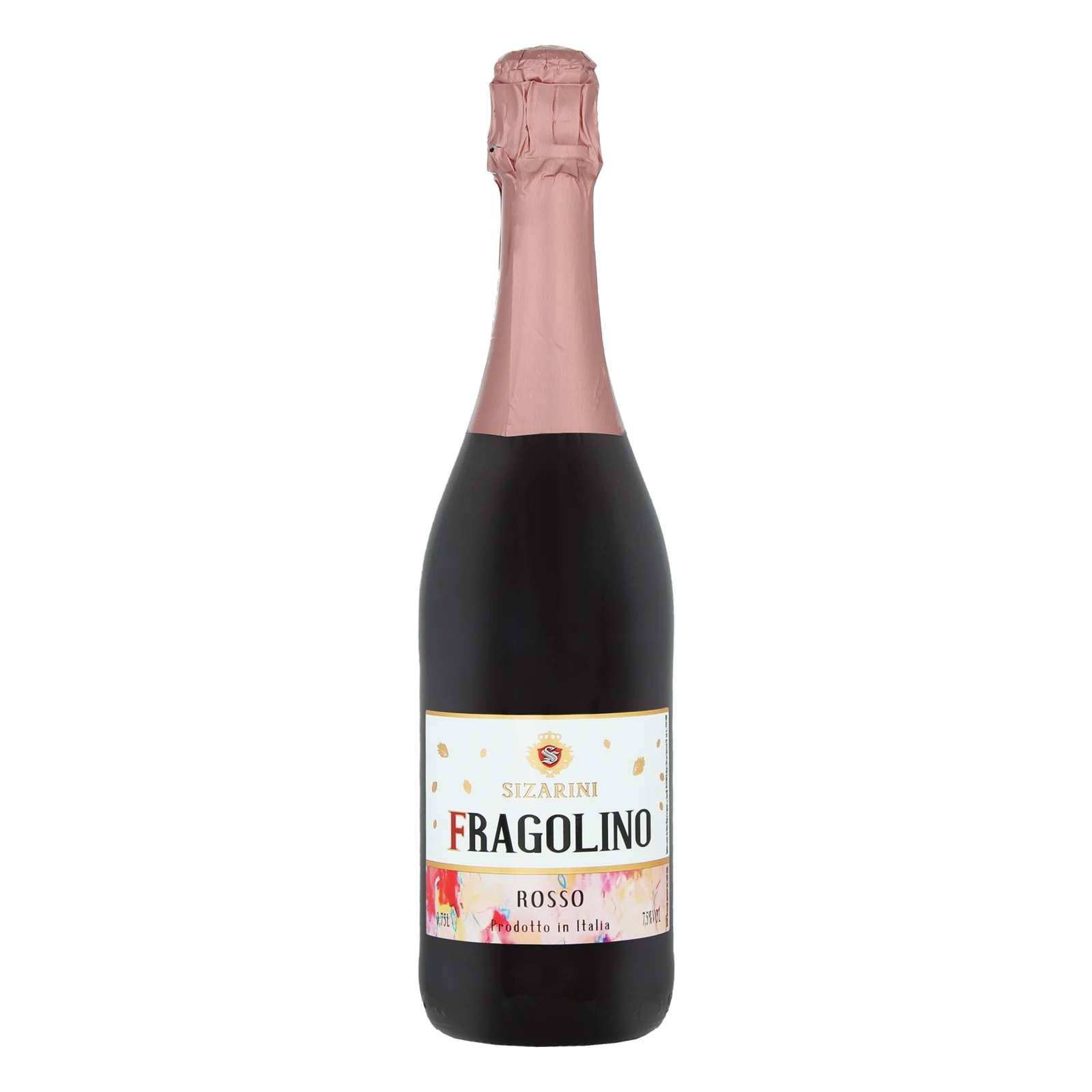 Вино ігристе Sizarini Fragolino Rosso червоне солодке 7.5% 0.75л Фото навігації №:1