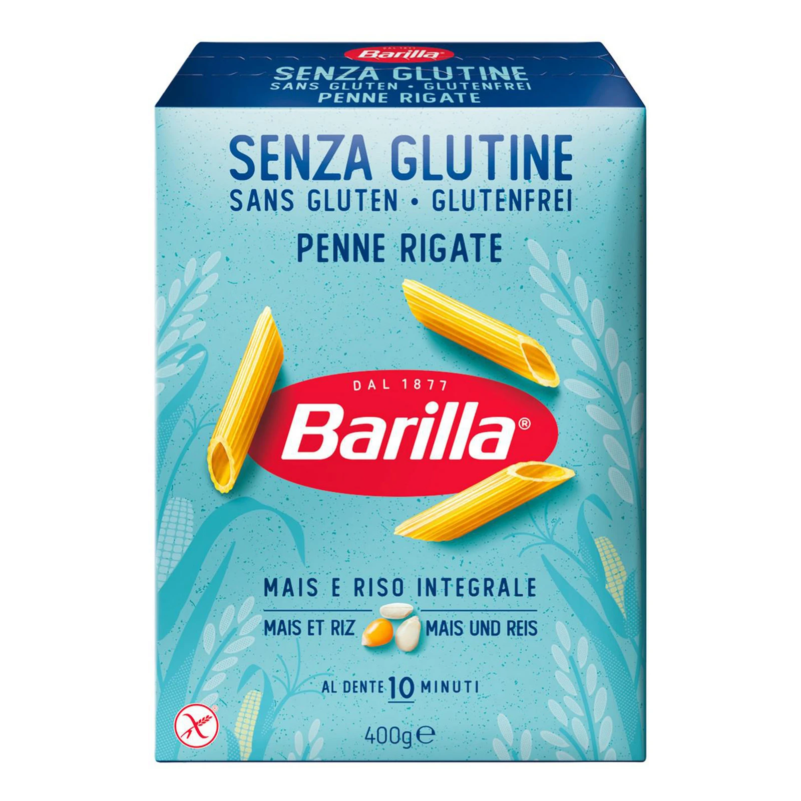 Макарони Barilla 400г Пенне Рігате без глютену Фото навігації №:1