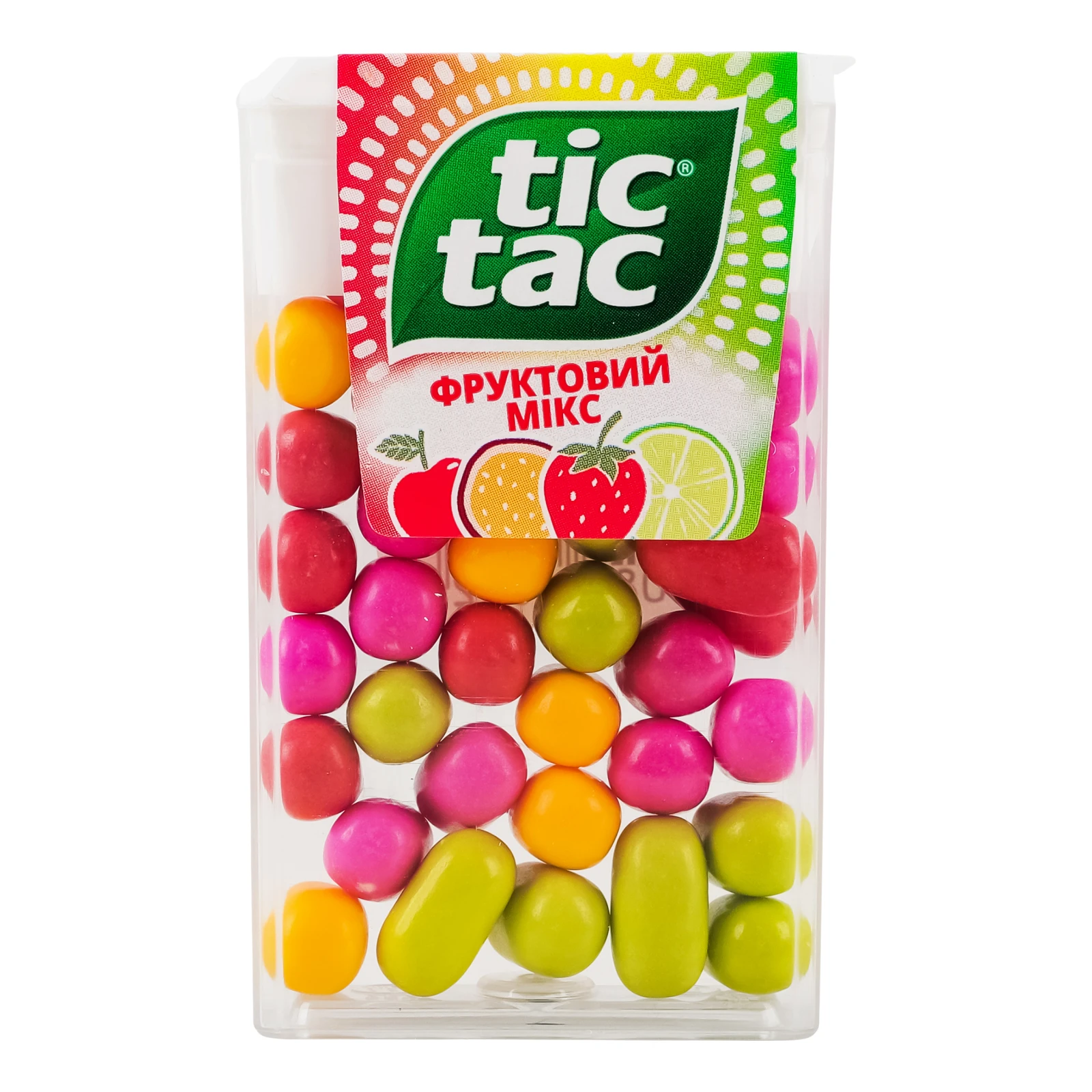 Драже Tic Tac Фруктовий мікс 18г Фото навігації №:1