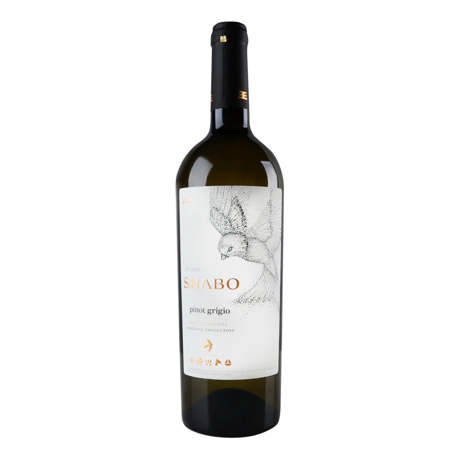 Вино Shabo Pinot Grigio біле сухе 13% 0.75л Фото навігації №:1