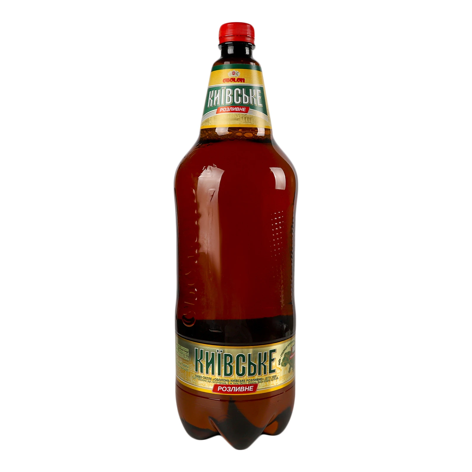 Пиво Оболонь Київське розливне світле пастеризоване 3.8% 1.95л Фото №:1