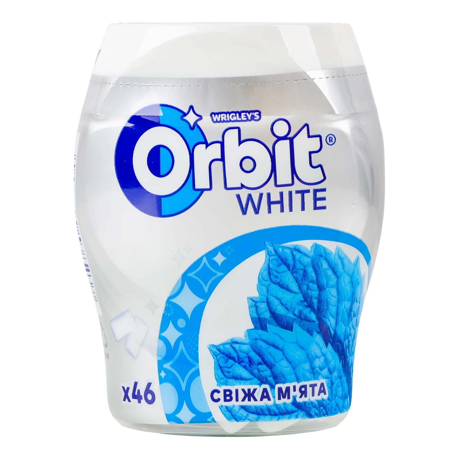 Гумка жувальна Orbit White без цукру Свіжа м'ята 64г Фото №:1