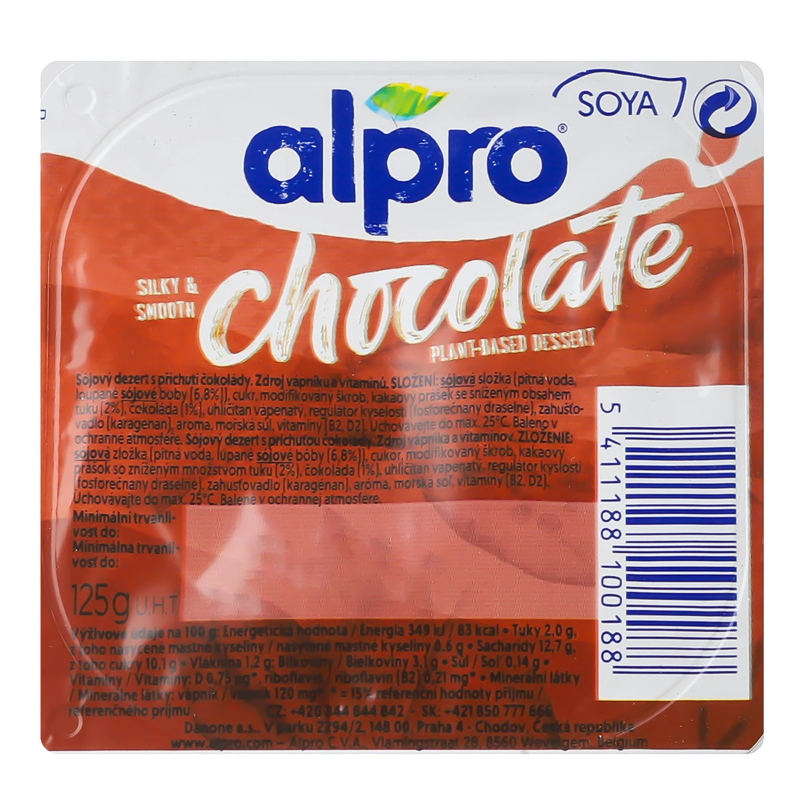 Десерт Alpro соєвий з шоколадним смаком 125г Фото №:3