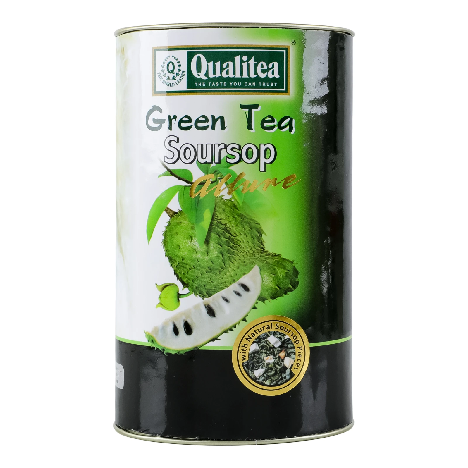 Чай Qualitea Soursop зелений байховий великолистовий 100г Фото навігації №:1