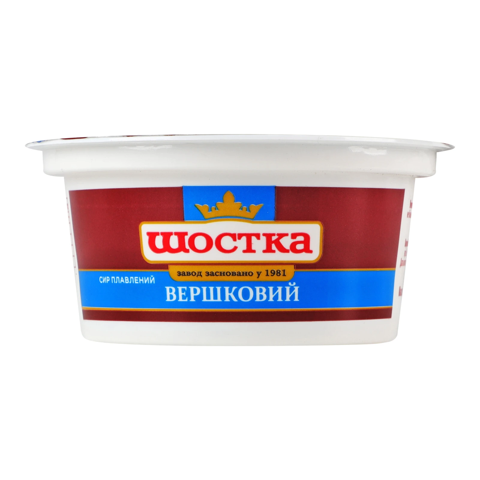 Сир плавлений Шостка Вершковий 45% 150г