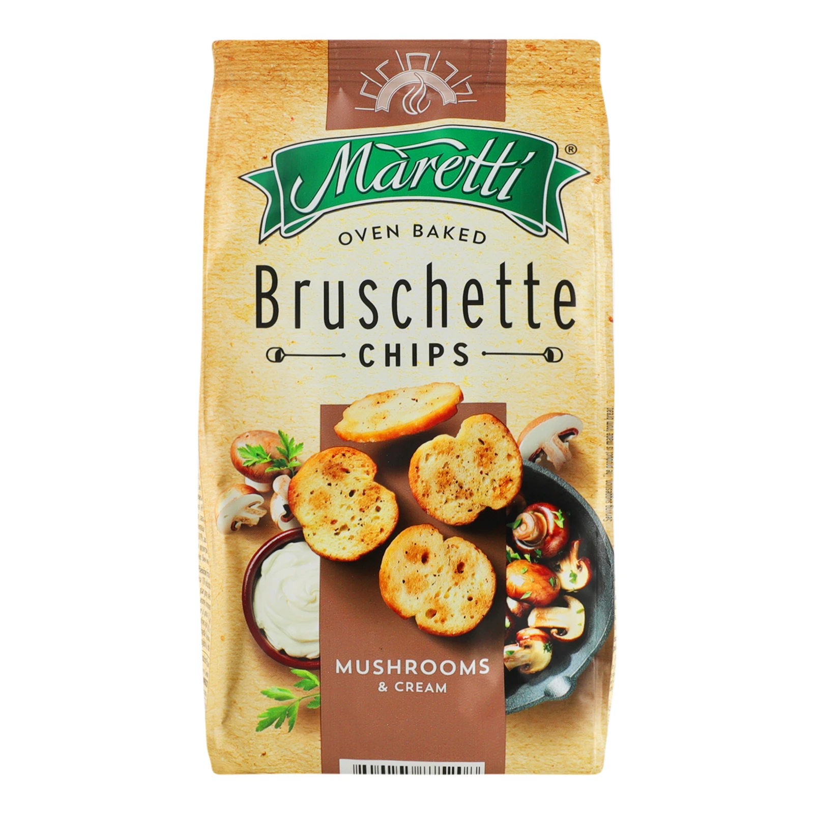 Брускети Maretti запечені хлібні зі смаком гриби з сметаною 70г Фото №:1