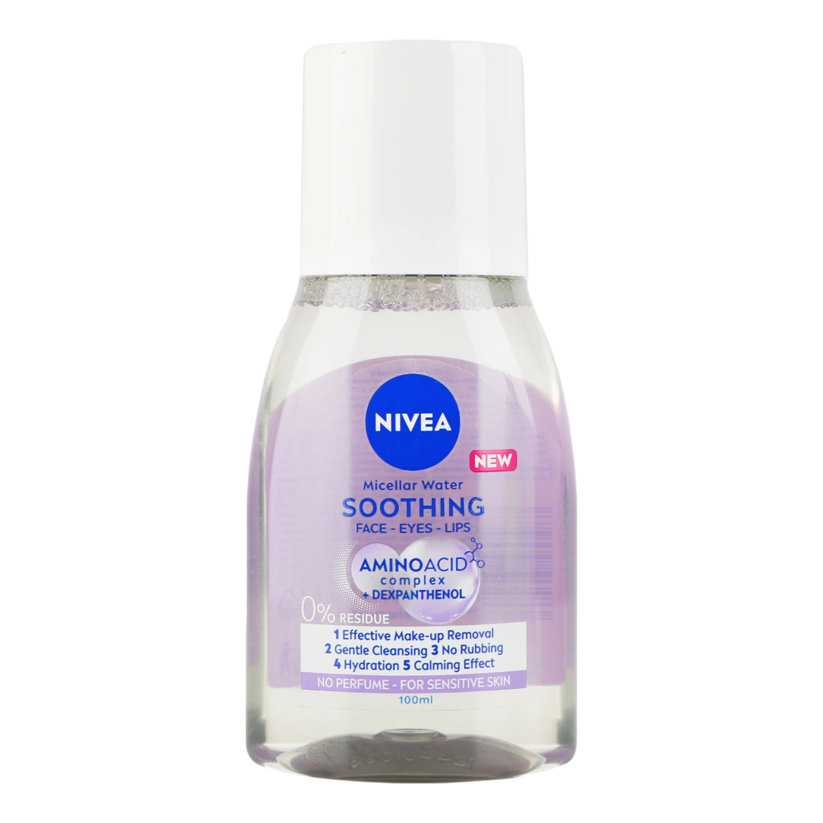 Вода міцелярна Nivea Soothing заспокійлива для чутливої шкіри 100мл Фото №:1