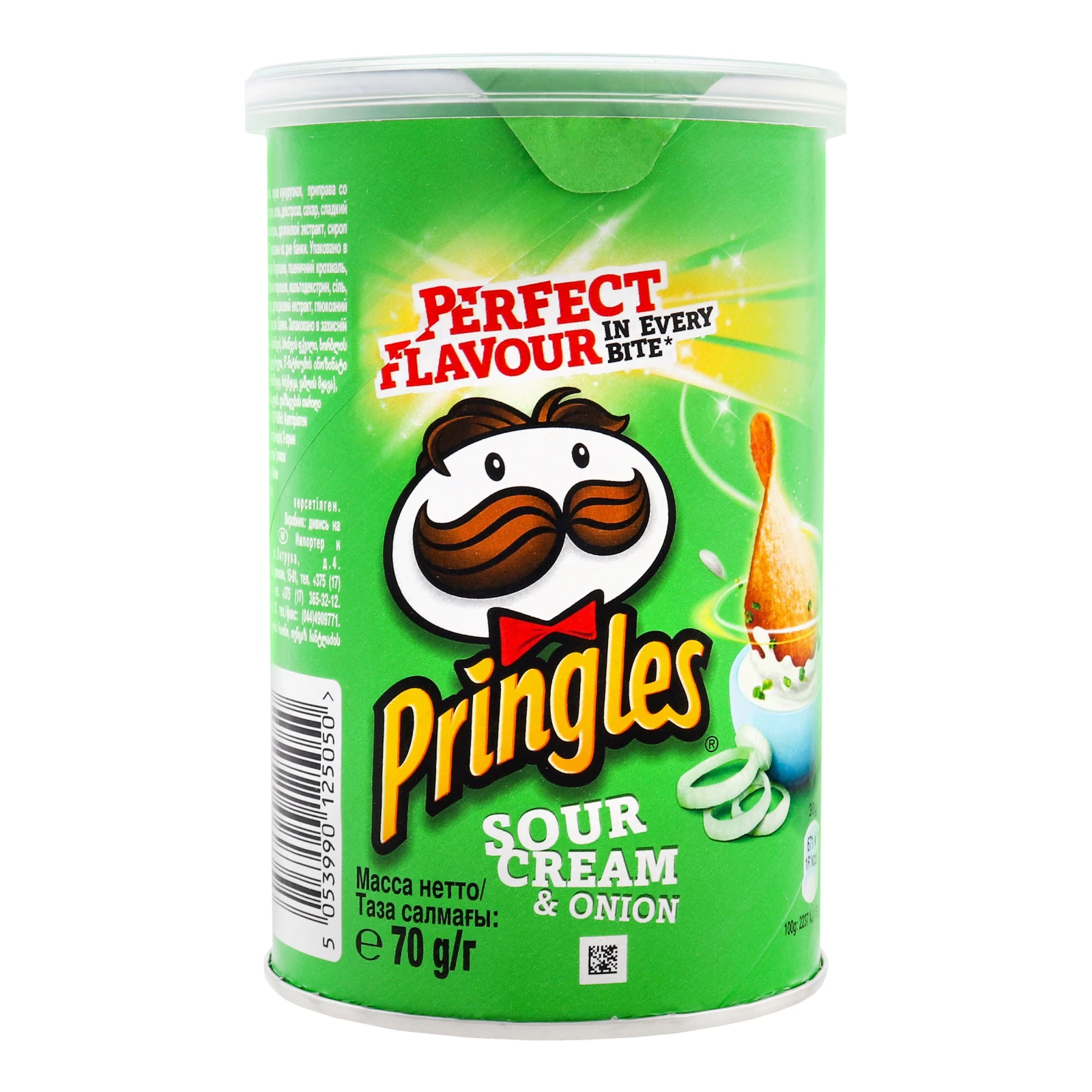 Чипси Pringles картопляні зі смаком Сметани та цибулі 70г