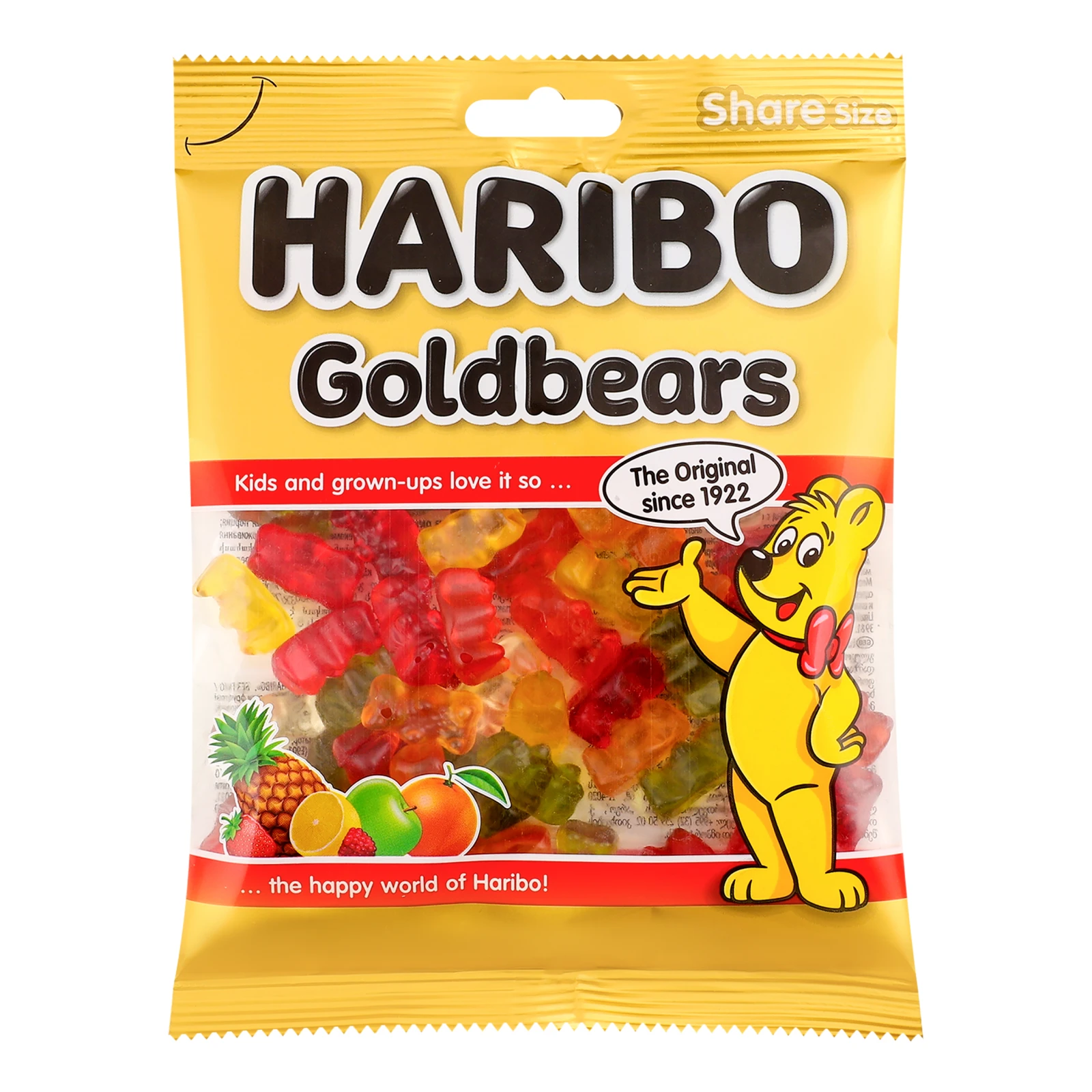 Цукерки желейні Haribo Goldbears неглазуровані 150г Фото №:1