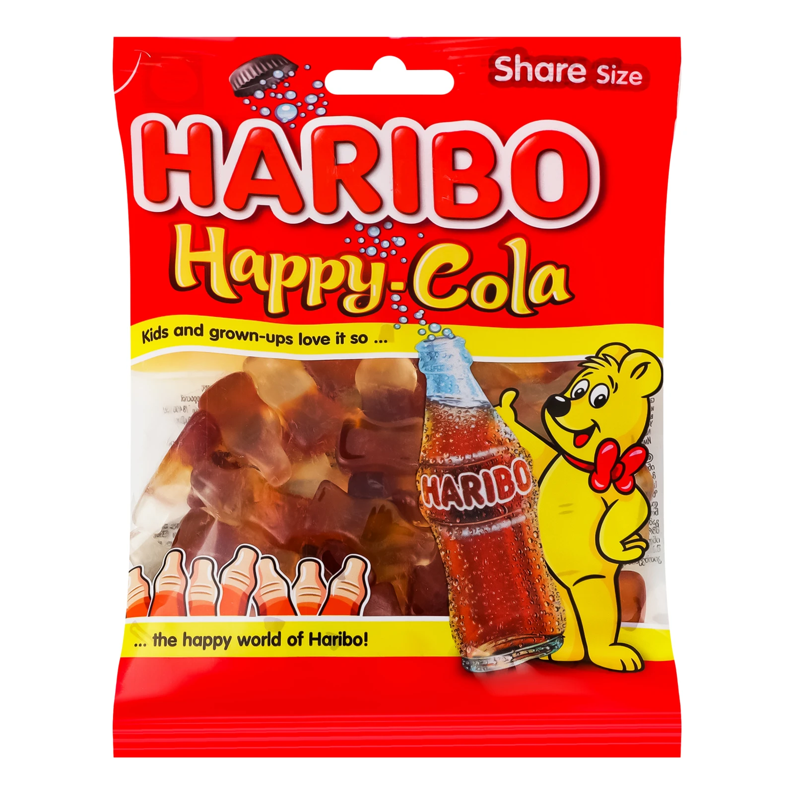 Цукерки желейні Haribo Happy-cola неглазуровані 150г Фото навігації №:1