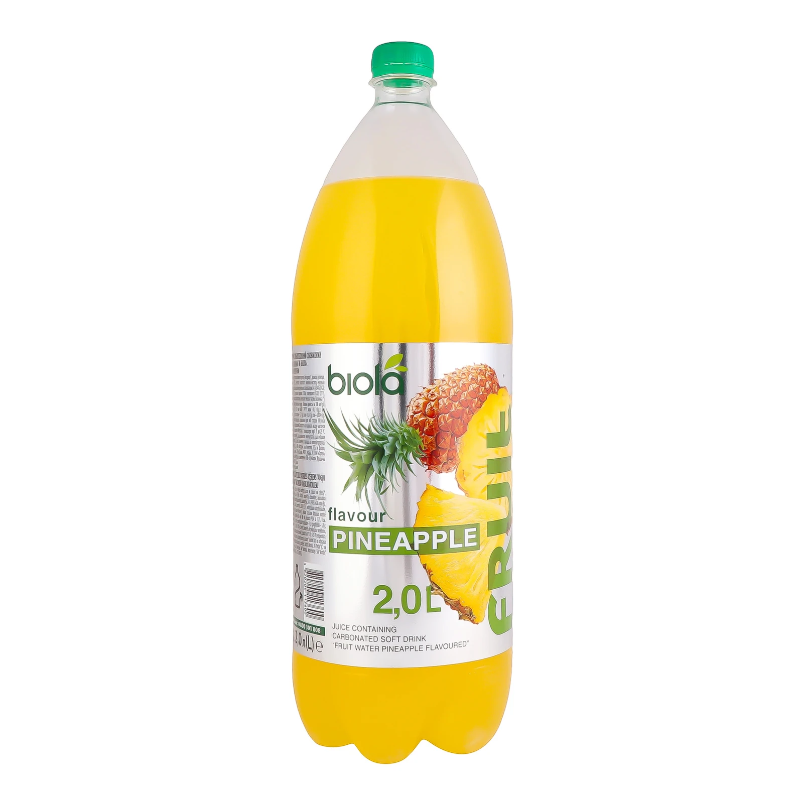Напій Biola Fruit water соковмісний сильногазований Ананас 2л Фото №:2