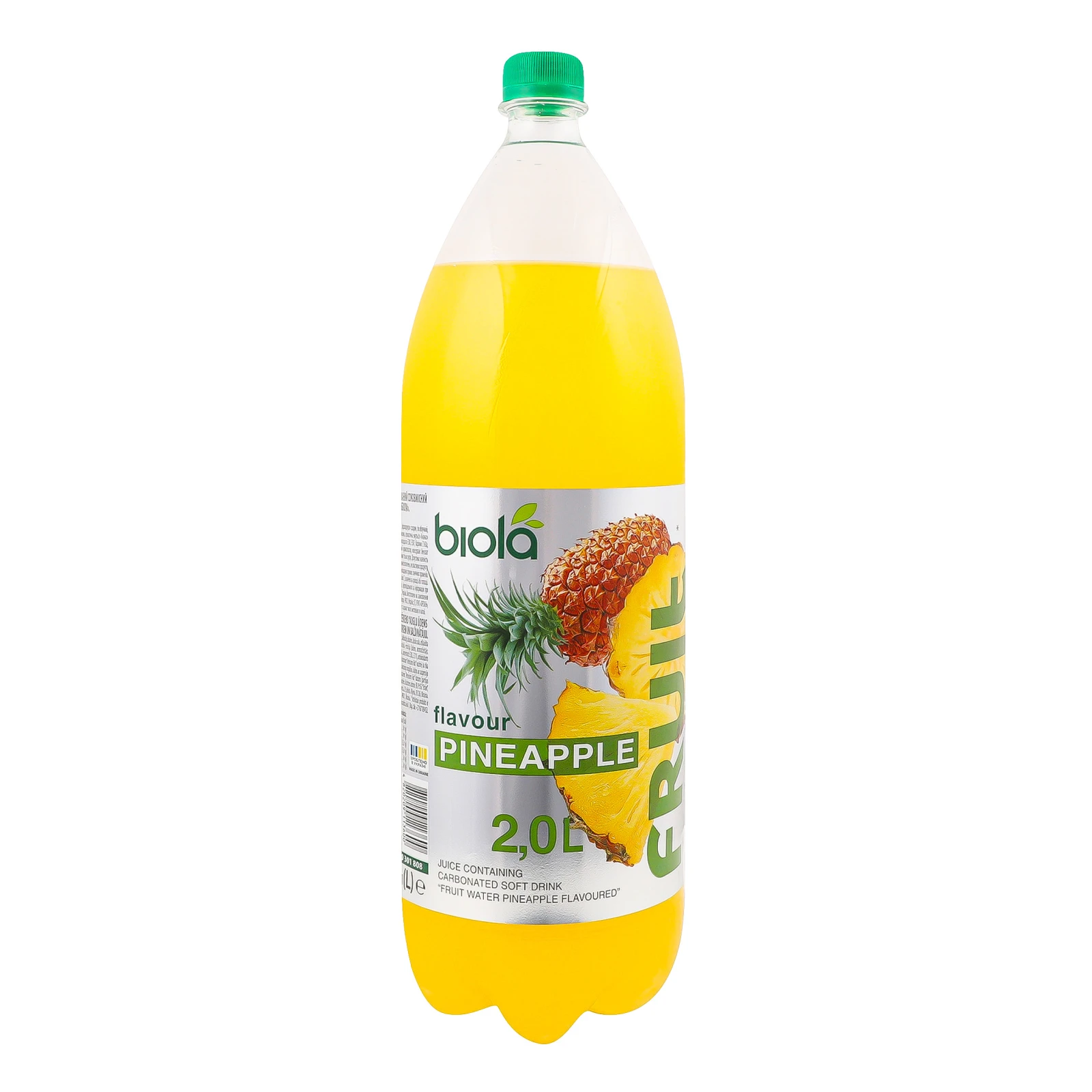 Напій Biola Fruit water соковмісний сильногазований Ананас 2л Фото №:2