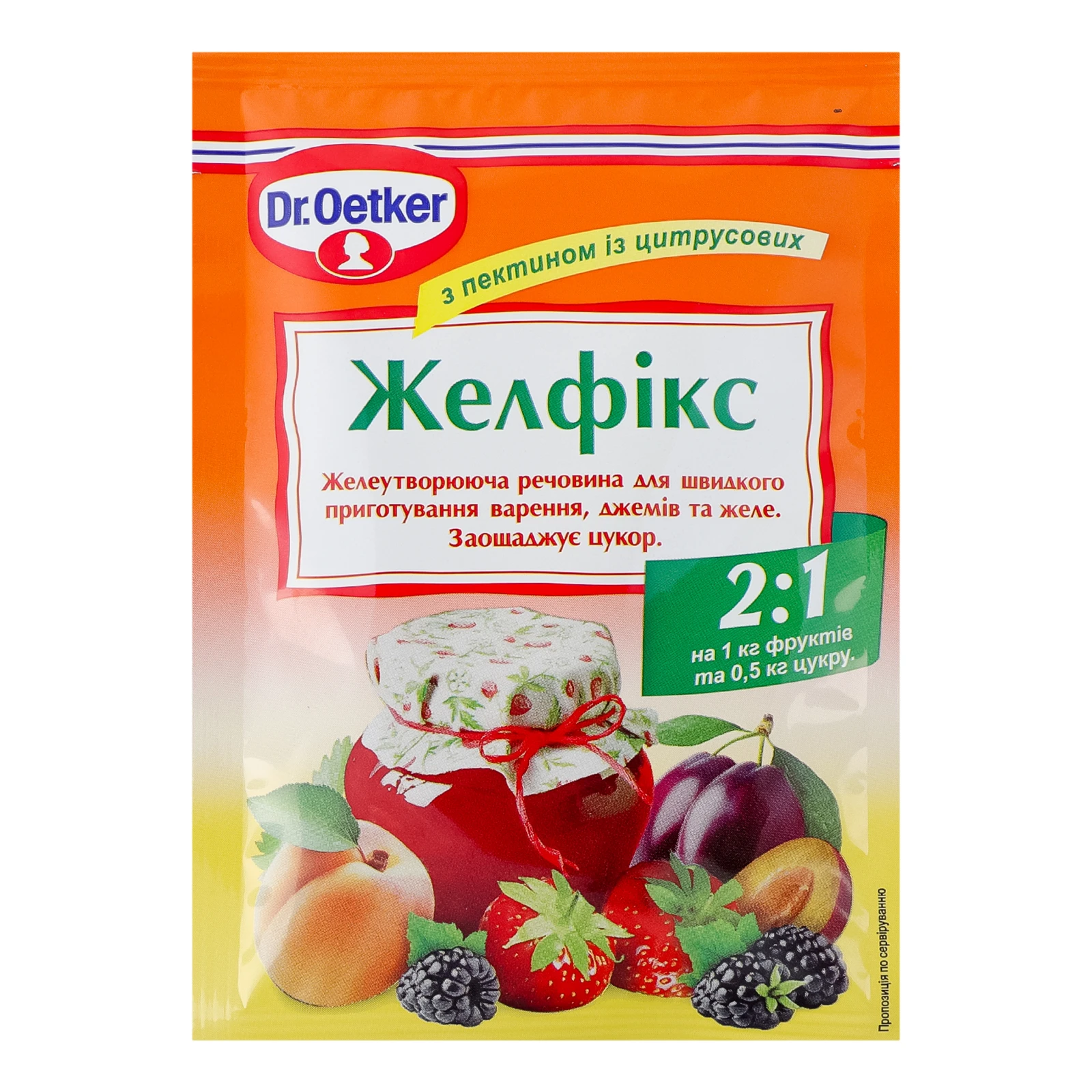 Желфікс Dr.Oetker з пектином із цитрусових 25г Фото №:1