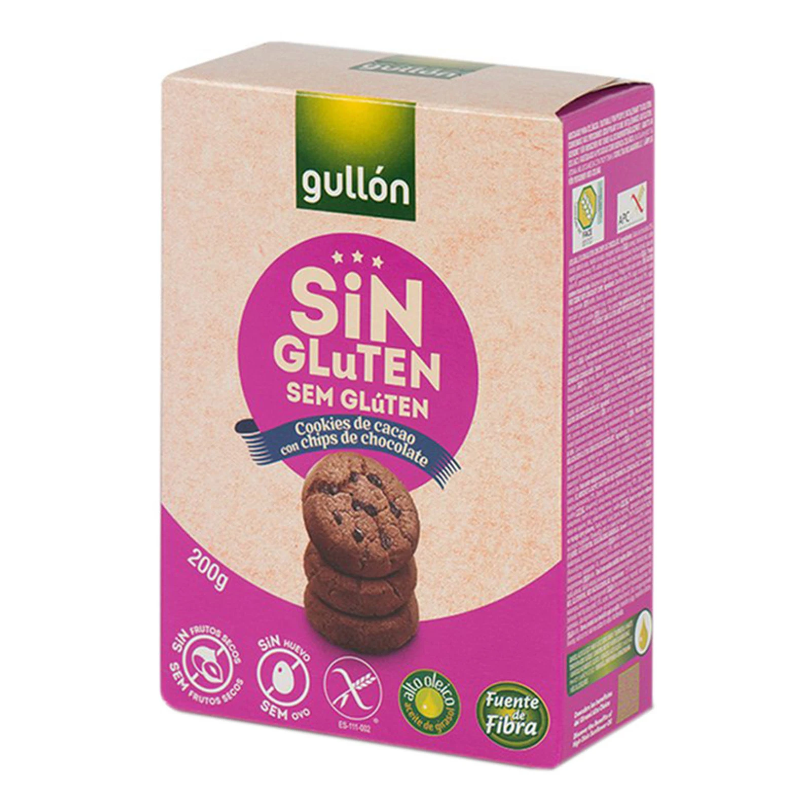 Печиво Gullon 200г Мні Галета шоколадне без глютена. Фото №:1