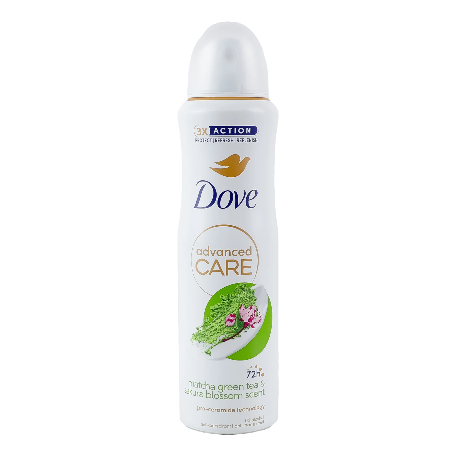 Антиперспірант Dove Advanced care Matcha green tea&Sakura blossom scent аерозоль 150мл Фото №:1