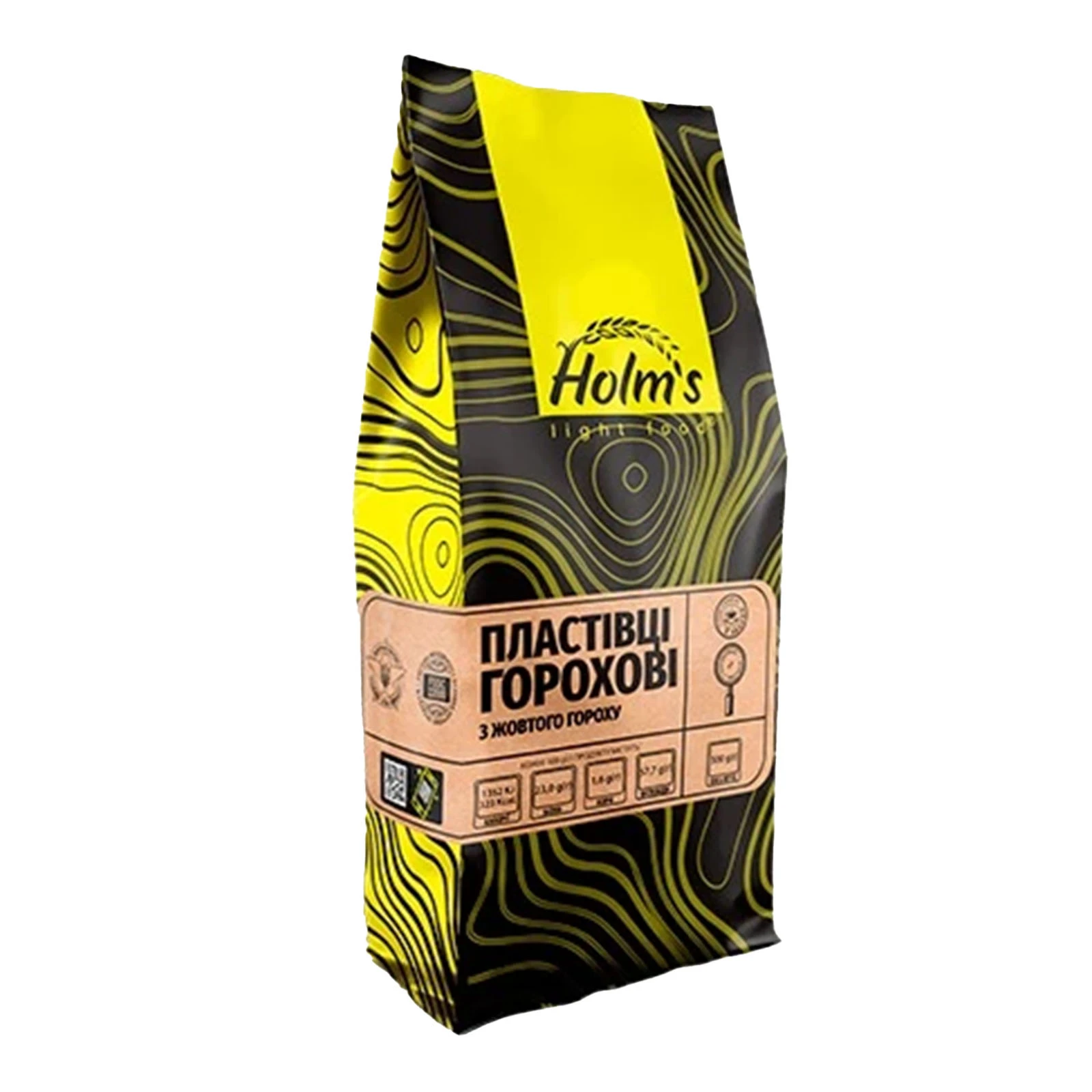 Пластівці Holm`s 500г горохові п/п Фото №:1
