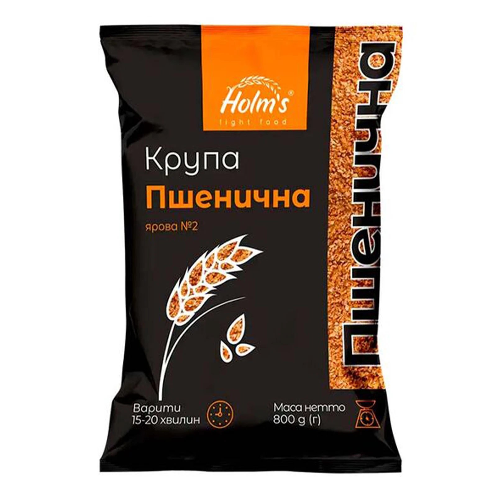 Крупа Holm's light food пшенична ярова №2 800г Фото навігації №:1