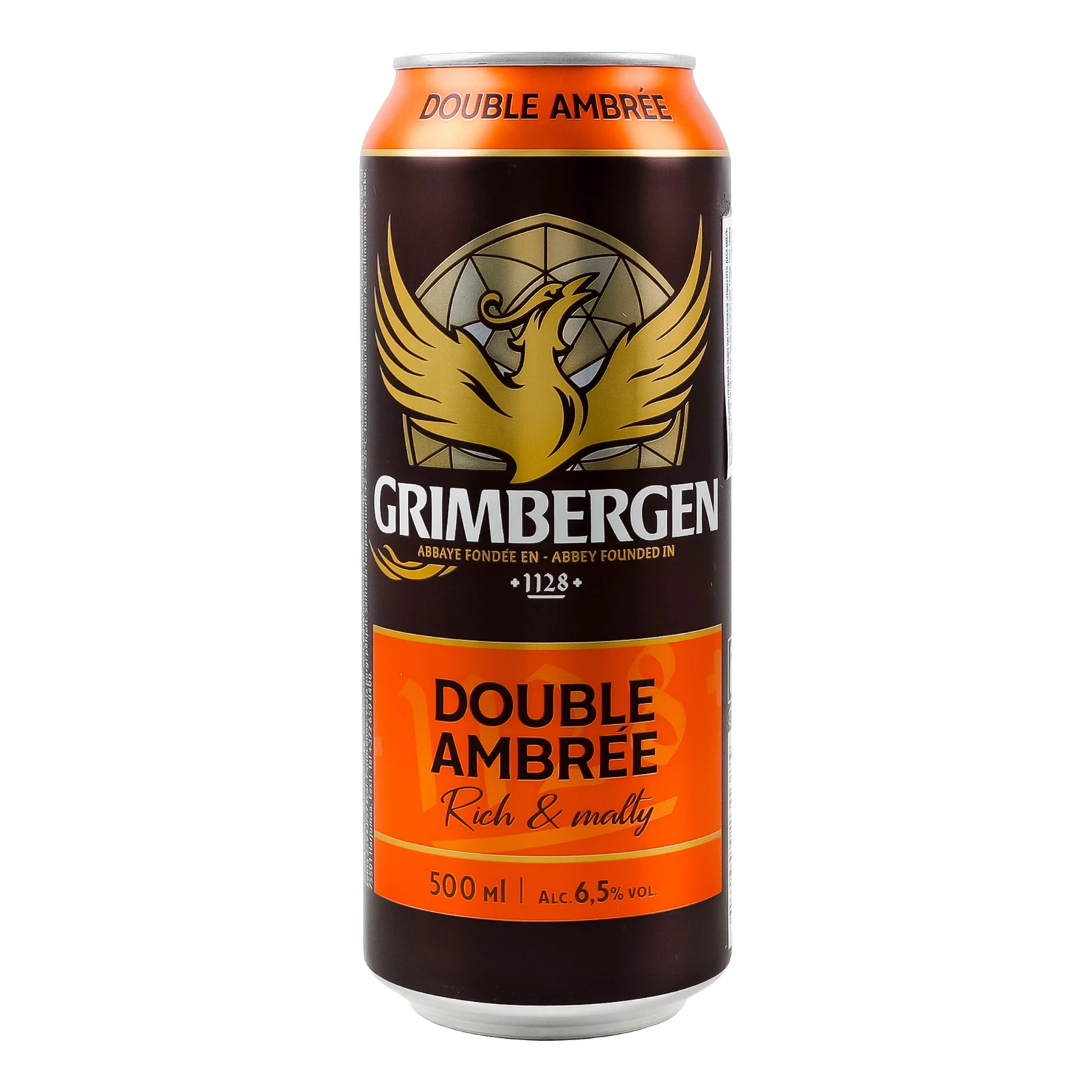 Пиво спеціальне Grimbergen Double Ambree Rich&Malty темне пастеризоване 6.5% 500мл Фото №:1