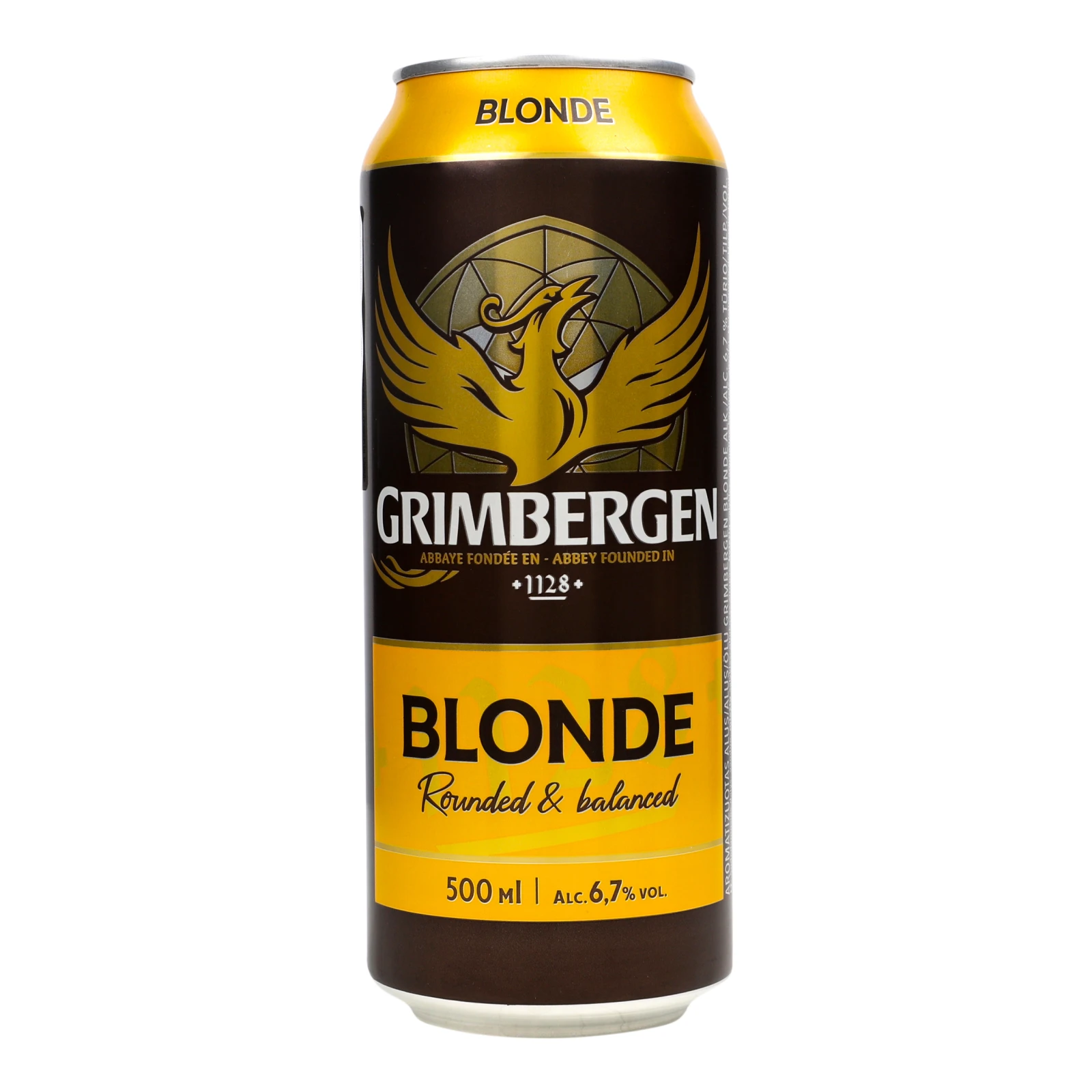 Пиво Grimbergen 0,5л 6,7% Blonde з/б Фото №:1