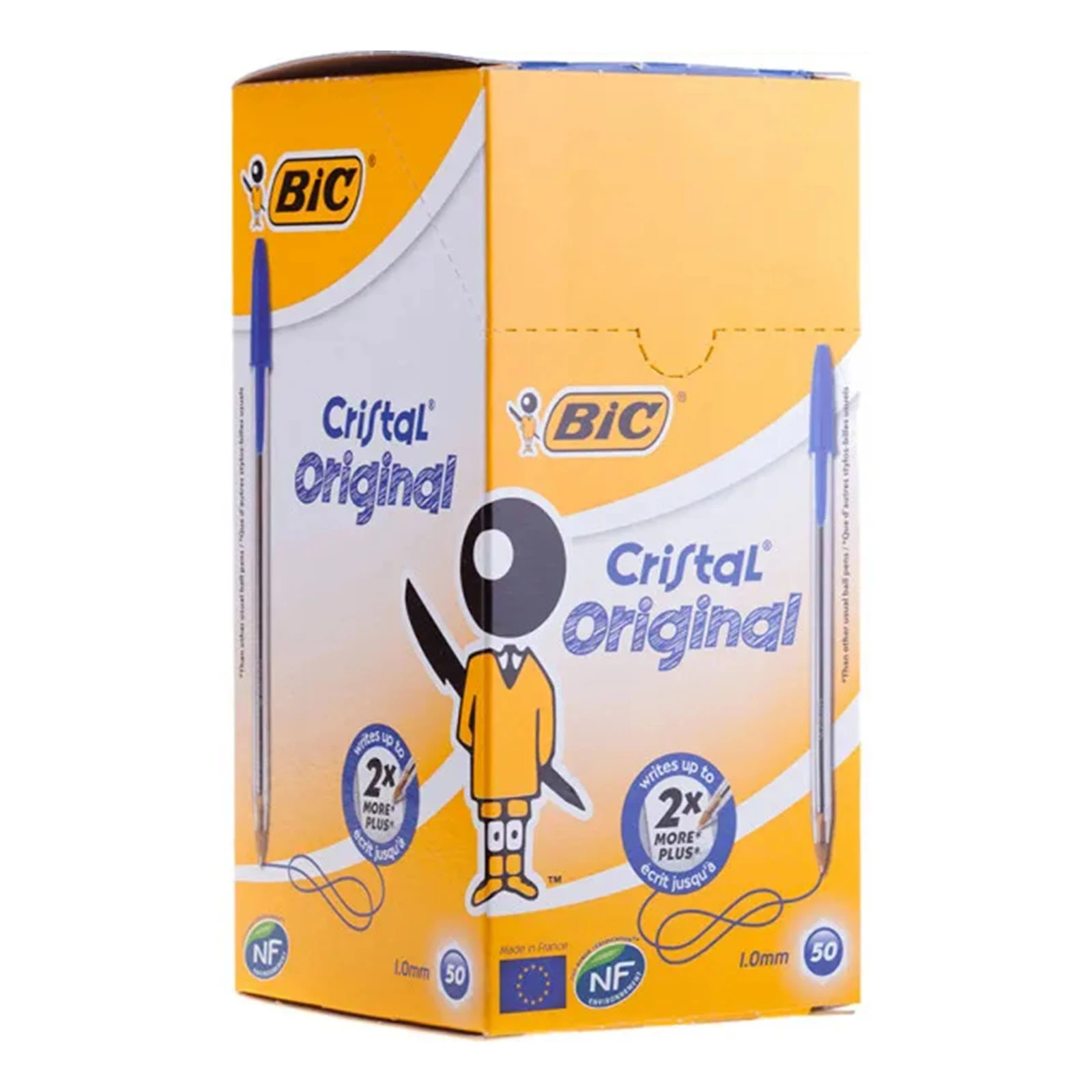 Ручка БІК крістал синя баркод уп 50 Фото №:2