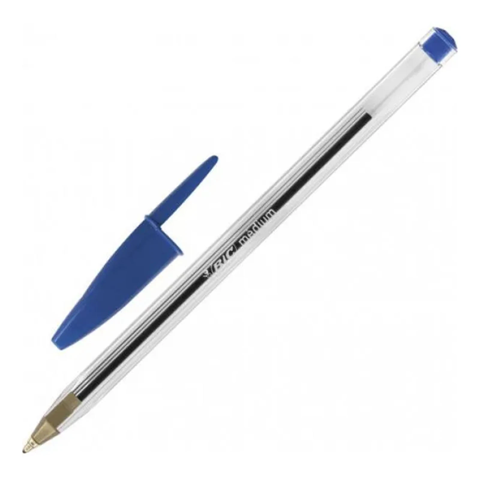 Ручка БІК крістал синя баркод уп 50 Фото №:1