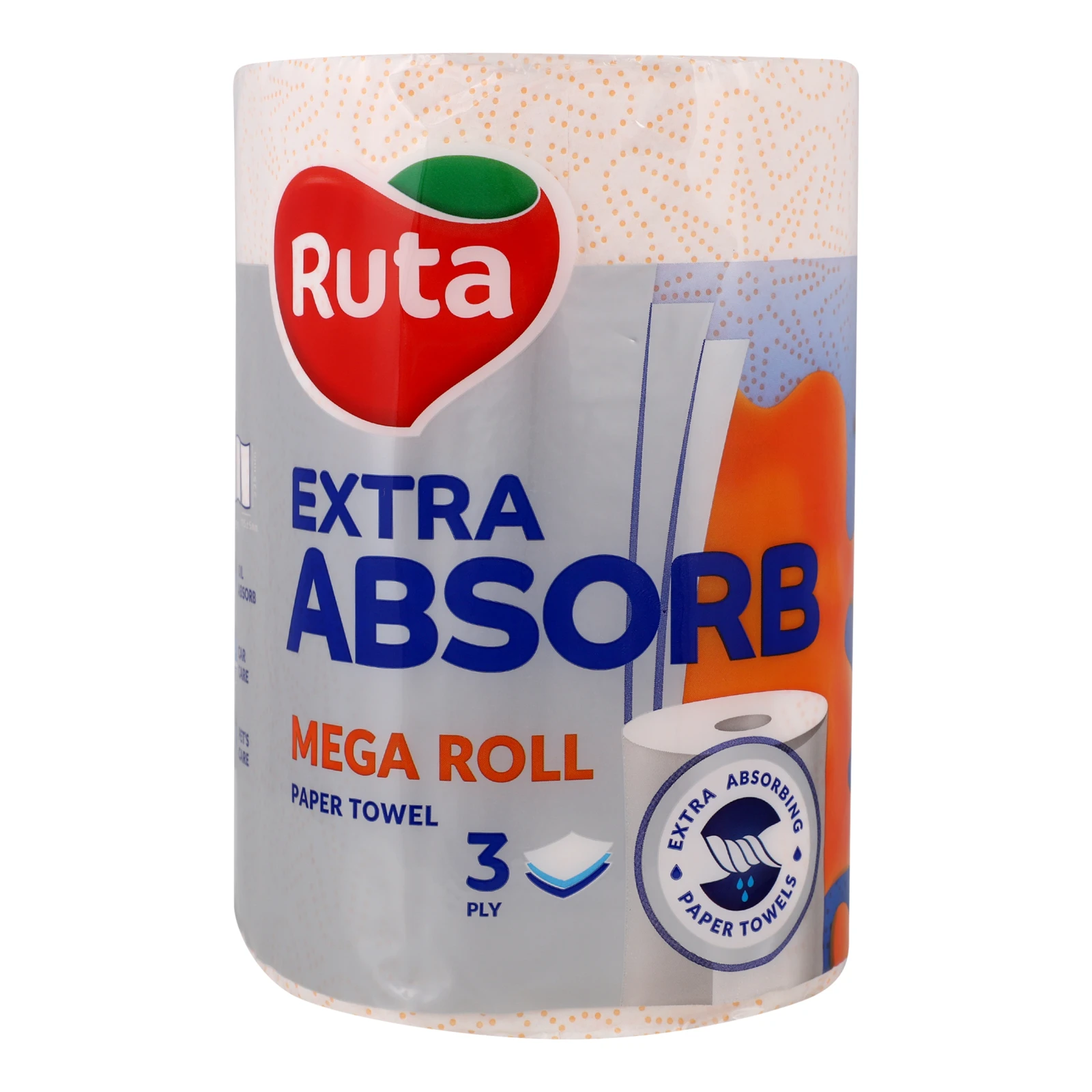 Рушник паперовий Ruta Selecta Extra absorb 3-х шаровий 1шт Фото №:1