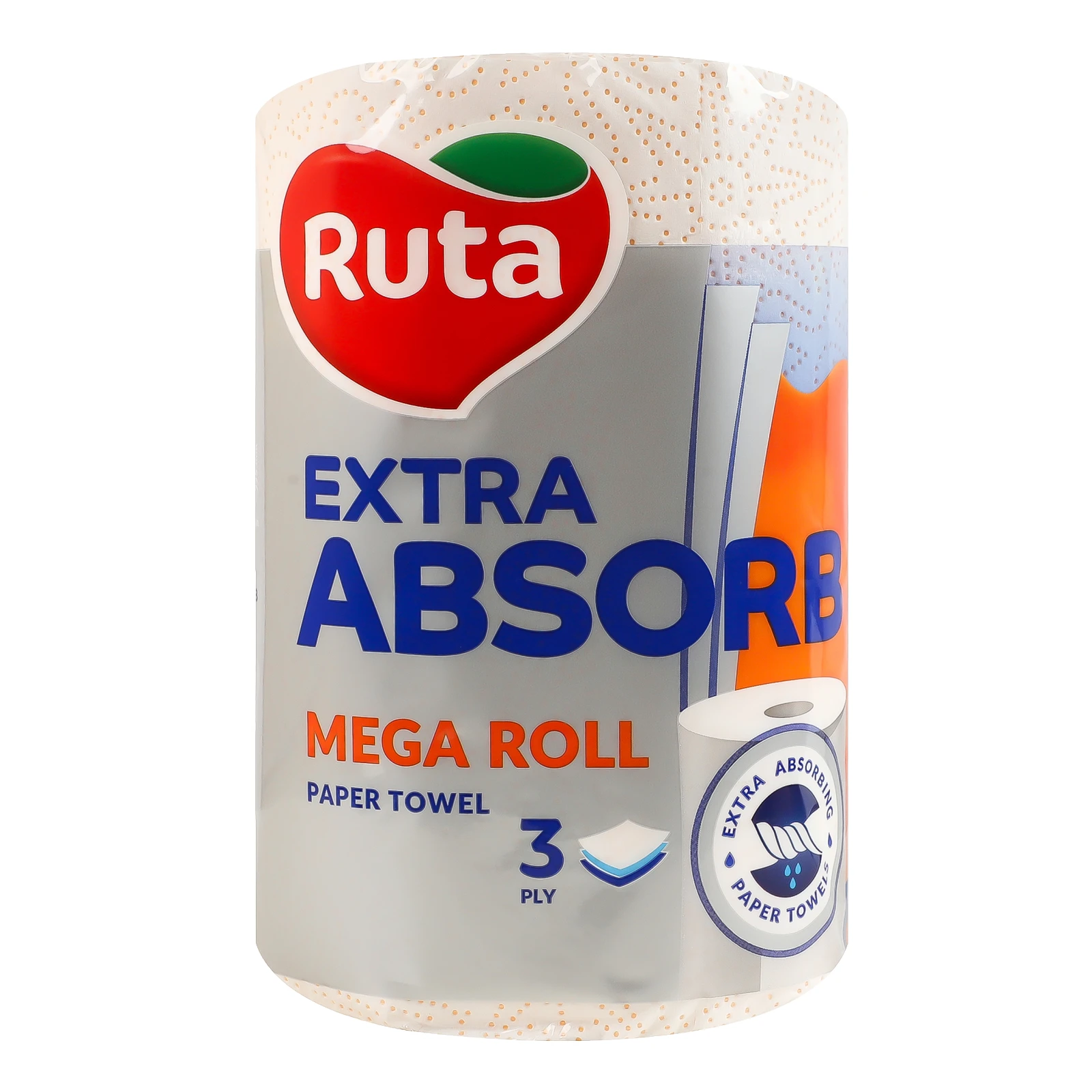Рушники паперові Ruta Selecta Extra absorb 3-х шарові 200 листів Фото №:1