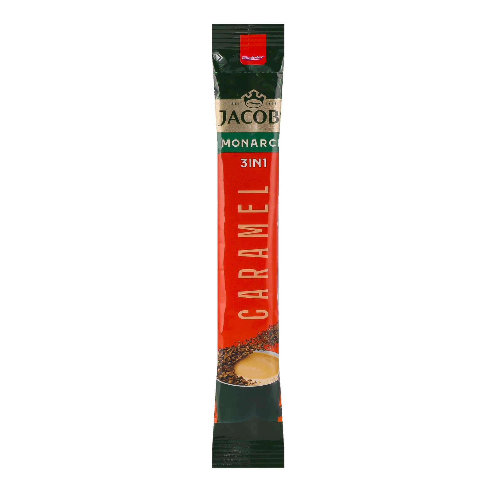 Напій кавовий Jacobs Monarch 3в1 розчинний зі смаком карамелі 15г Фото №:1