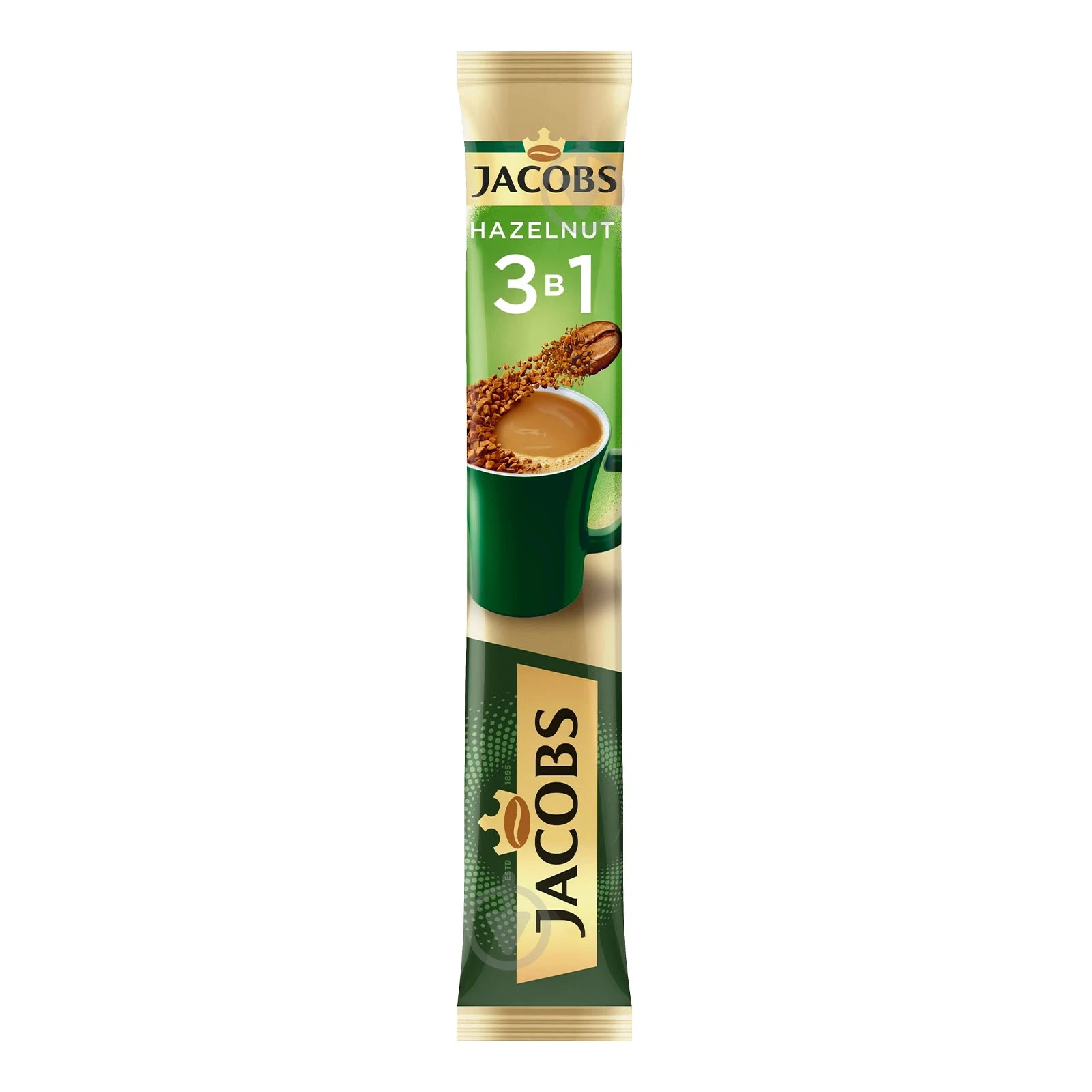 Напій кавовий Jacobs Hazelnut 3в1 розчинний 15г