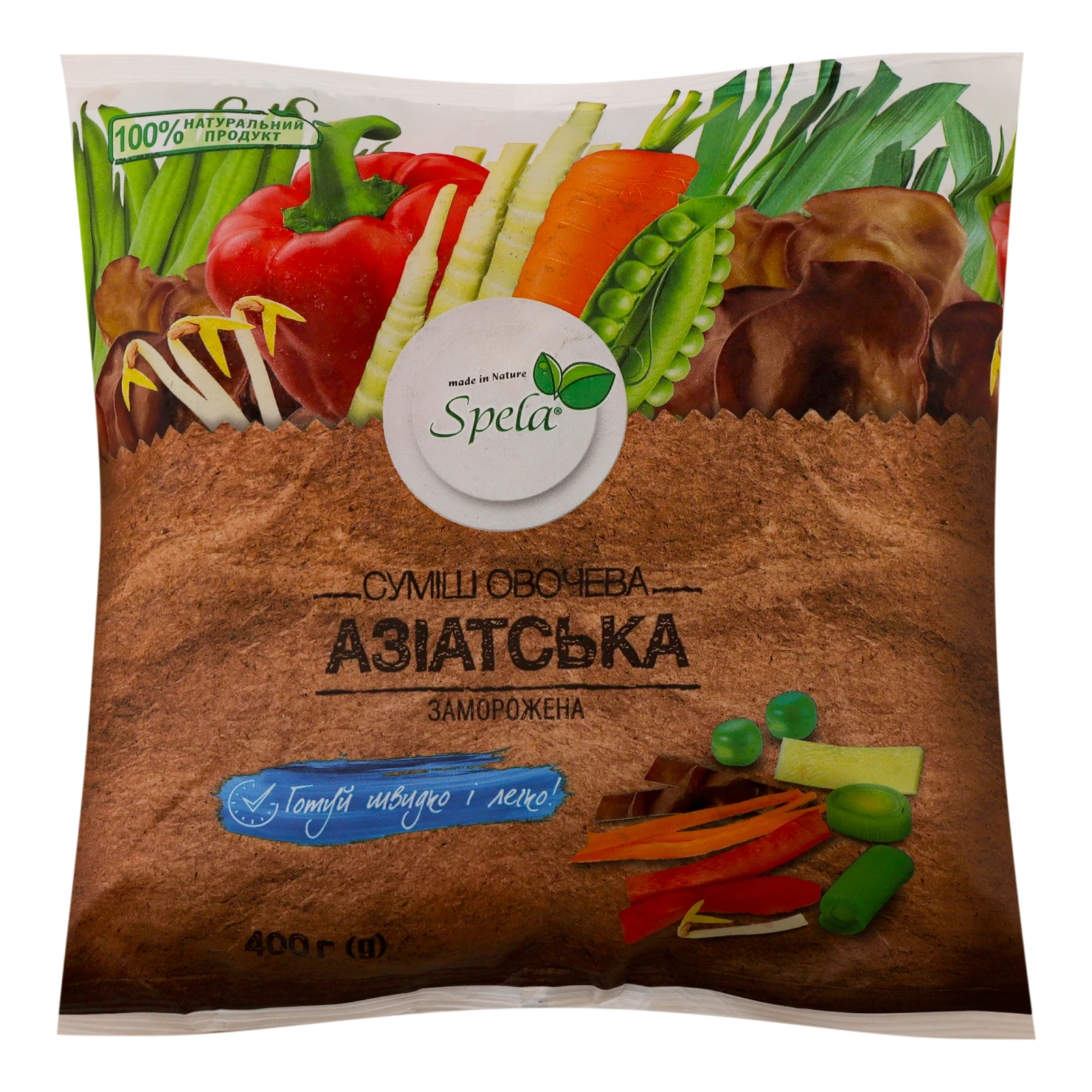 Суміш овочева Spela Азіатська заморожена 400г Фото №:1