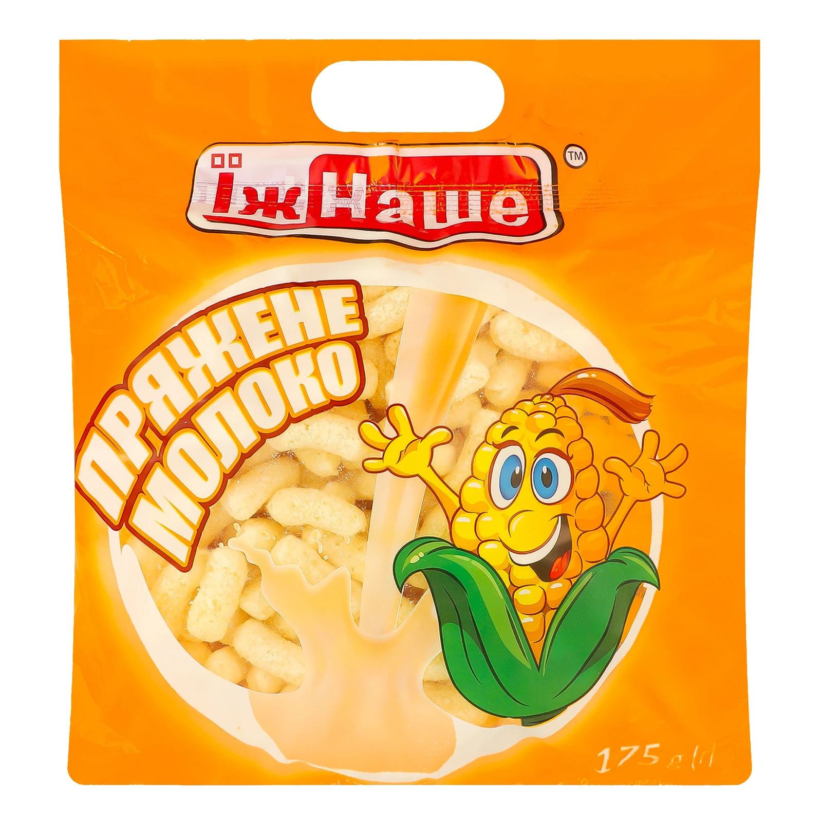 Палички кукурудзяні ЇжНаше неглазуровані Пряжене молоко 175г Фото №:1